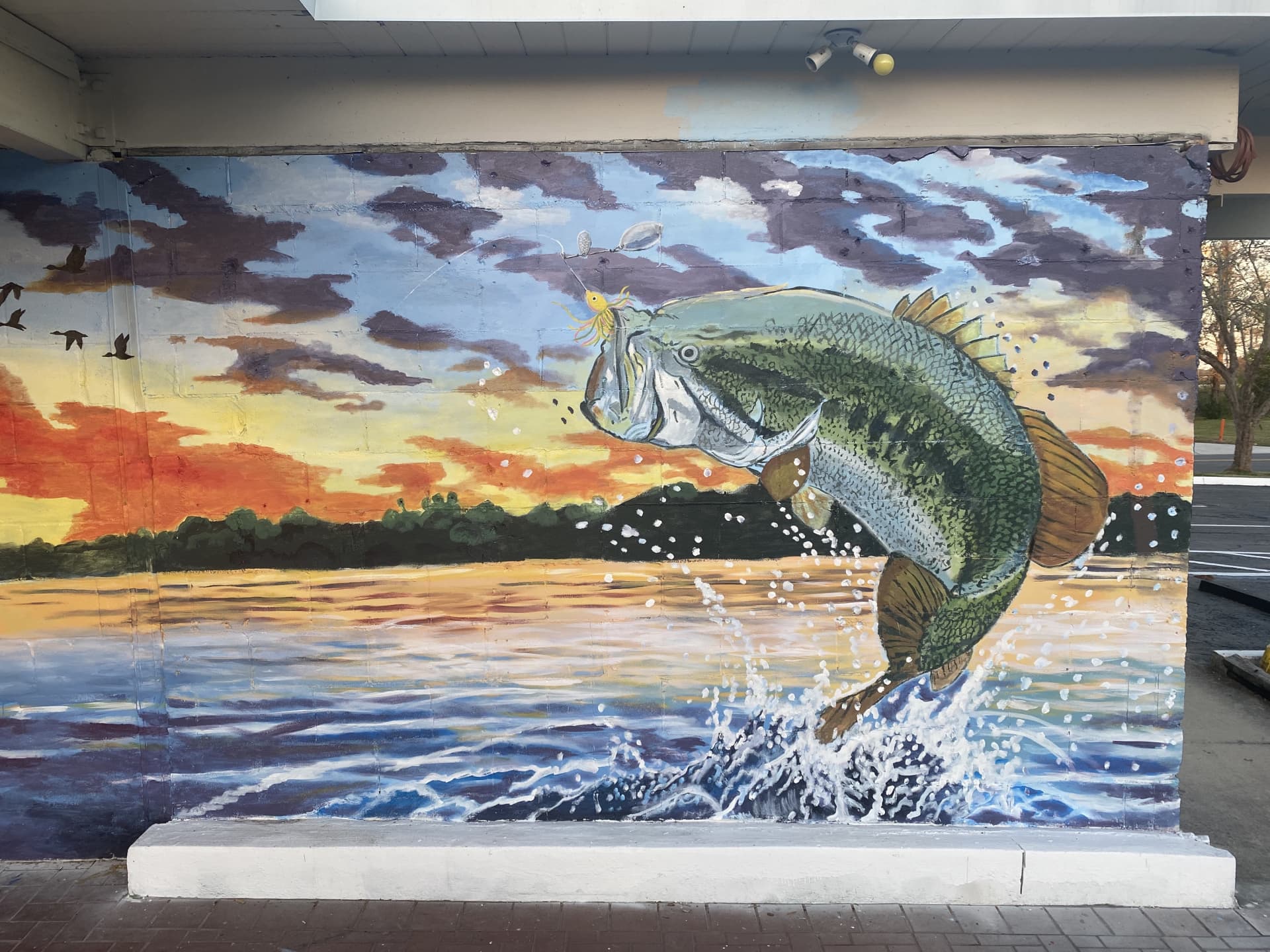 Jumping Bass mural