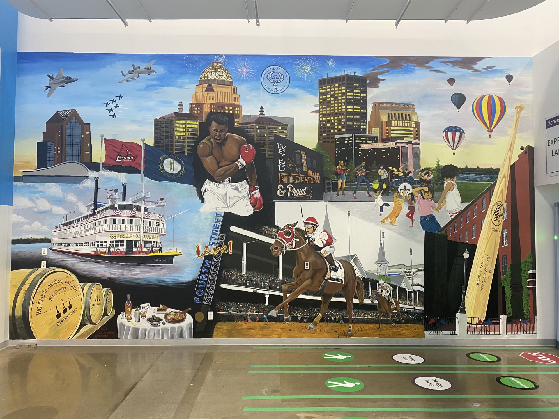 Amazon SDF6 Louisville montage mural