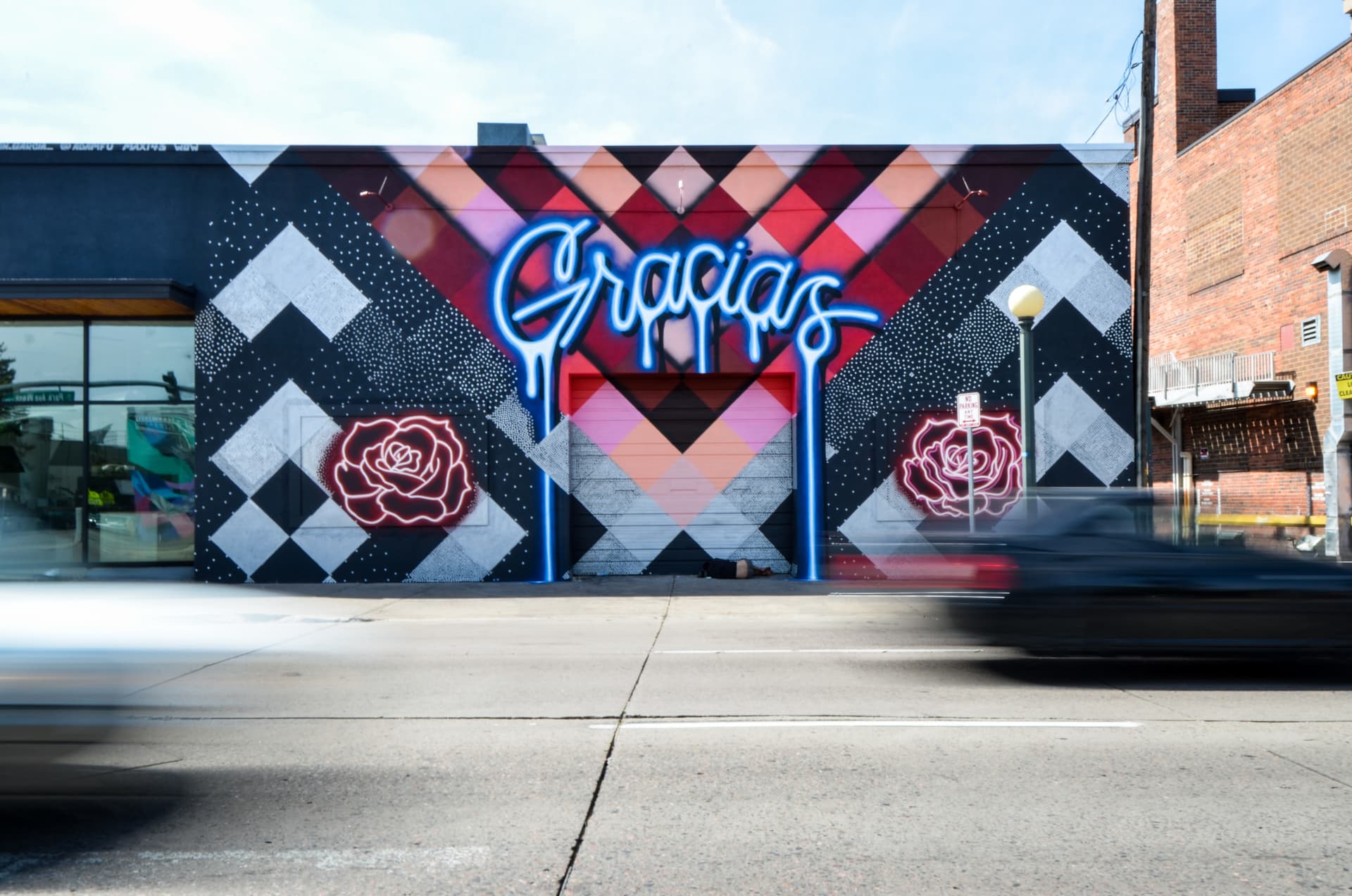 Vibrant Gratitude in Urban Color Palette
