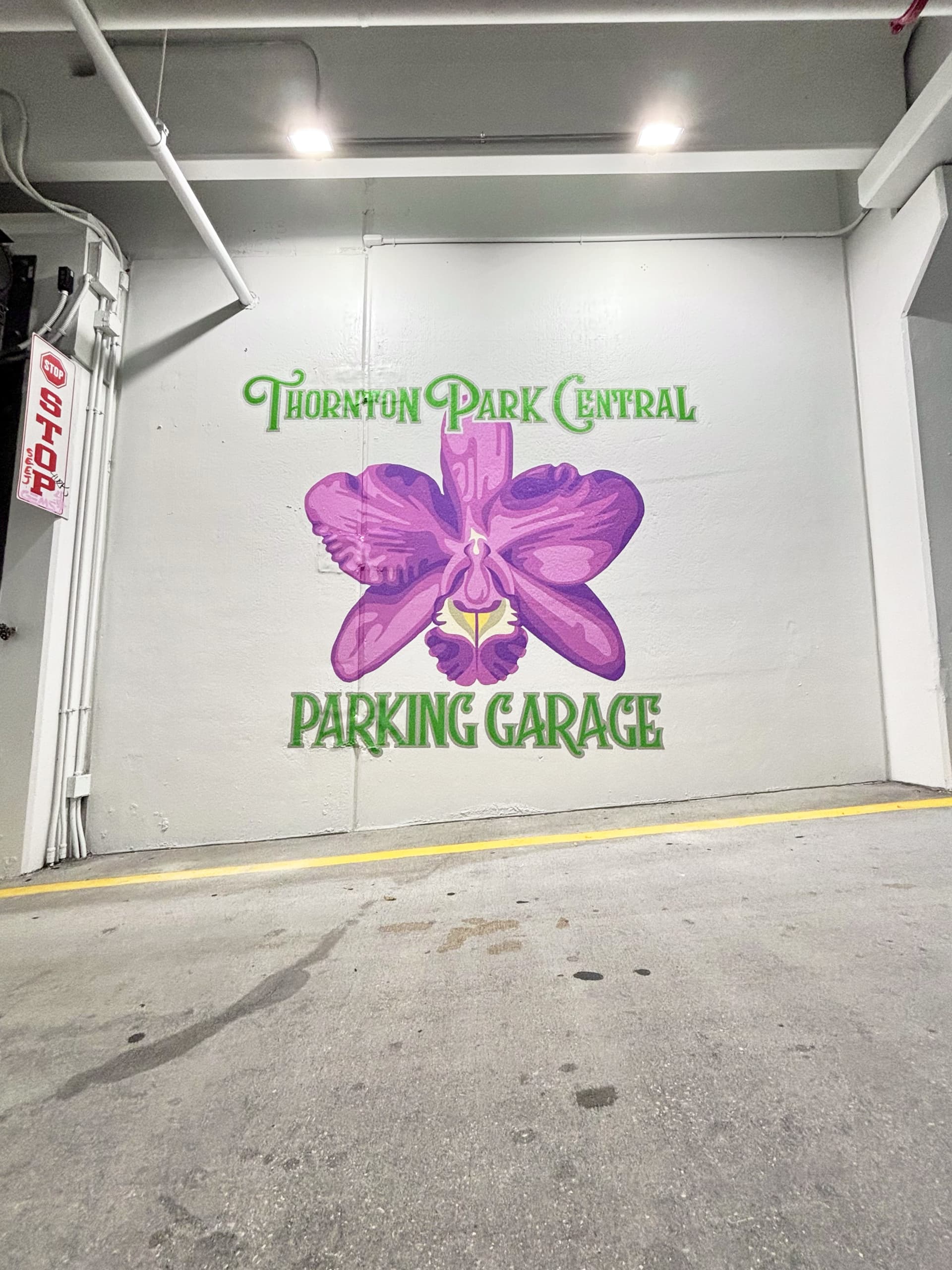Thornton Park Central Parking Garage Signage
