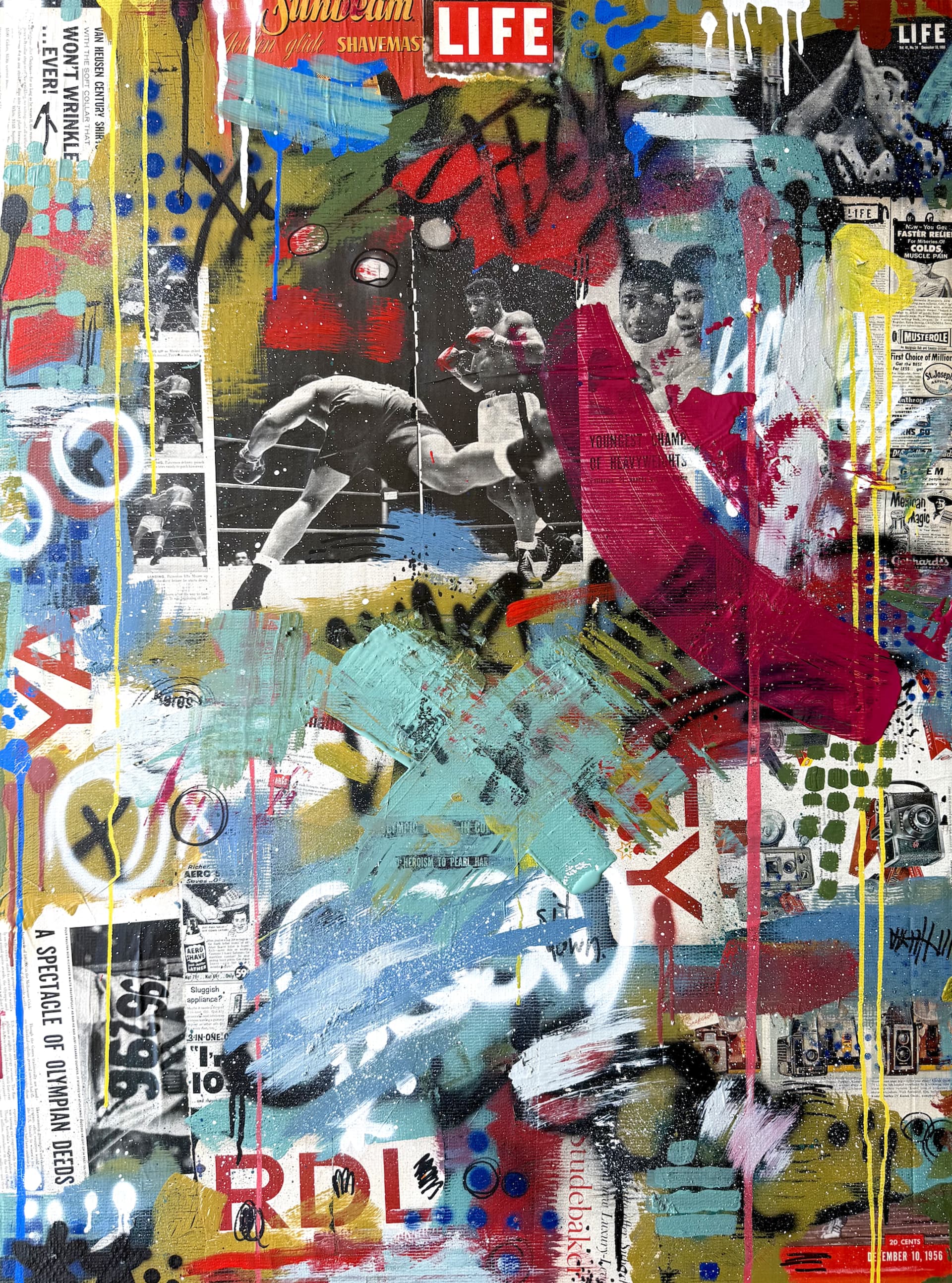 Fighting Spirit in a Colorful Canvas