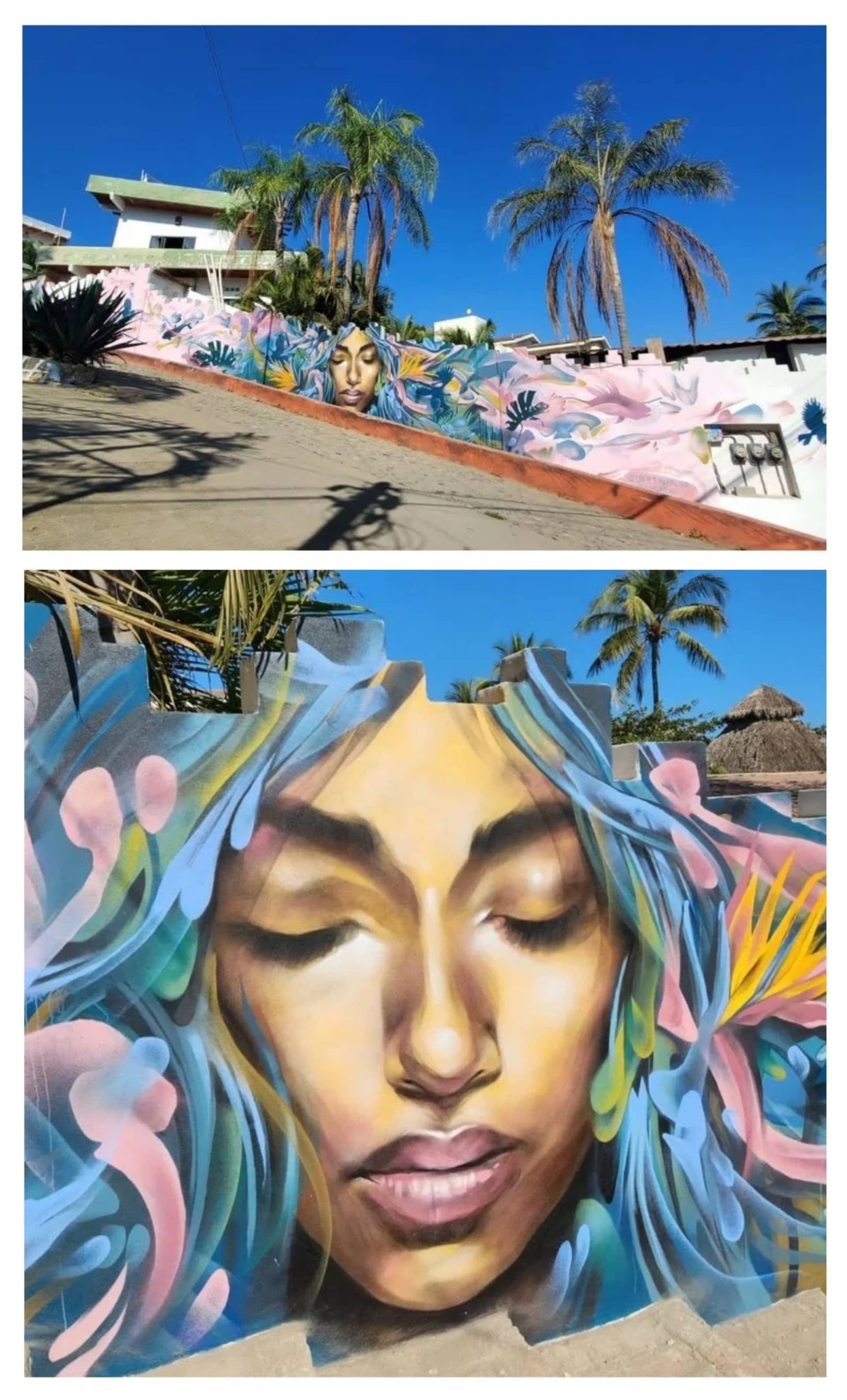 Golden Face Blooms in Tropical Paradise
