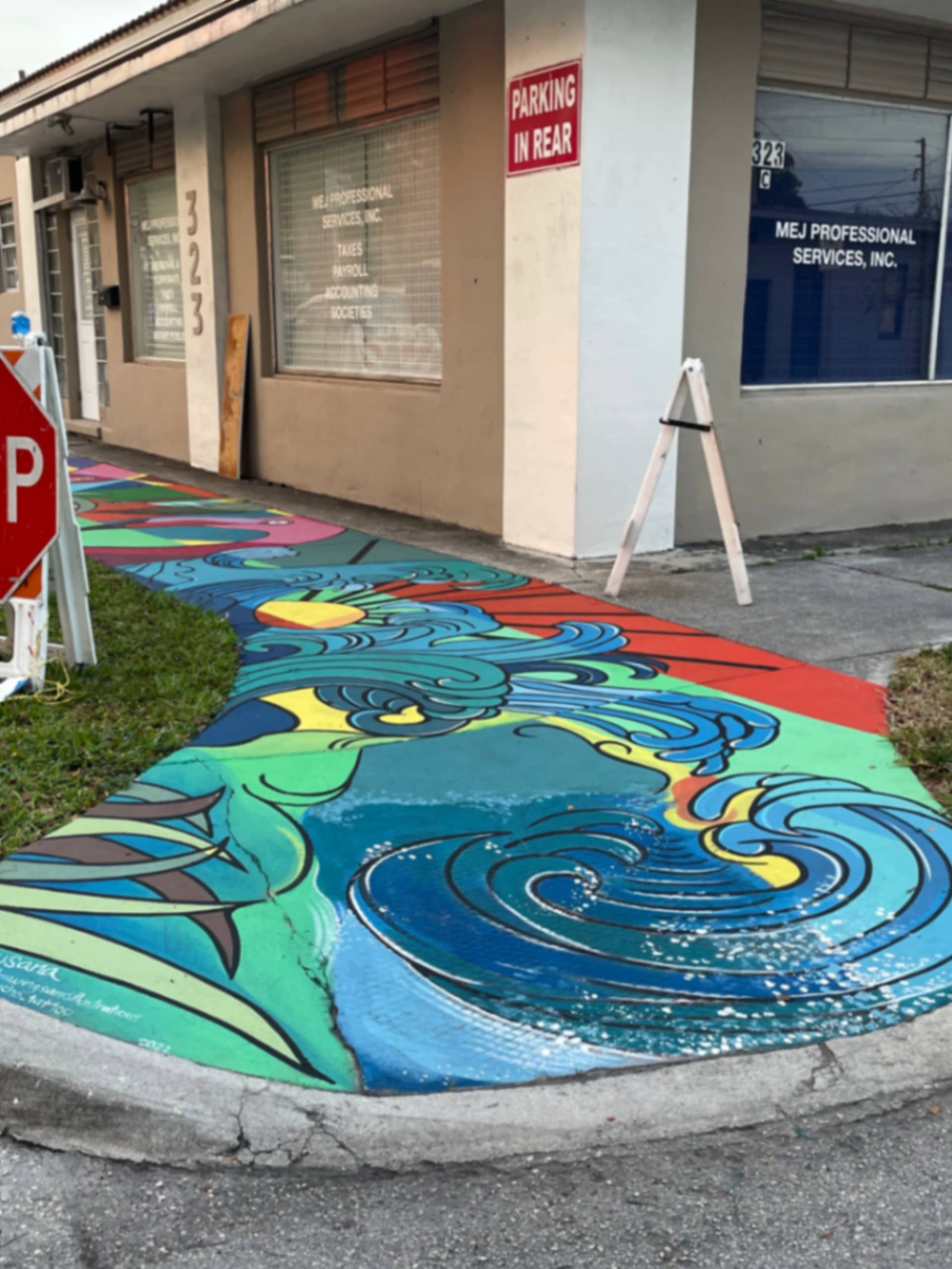 Sidewalk Downtown Hollywood mural project