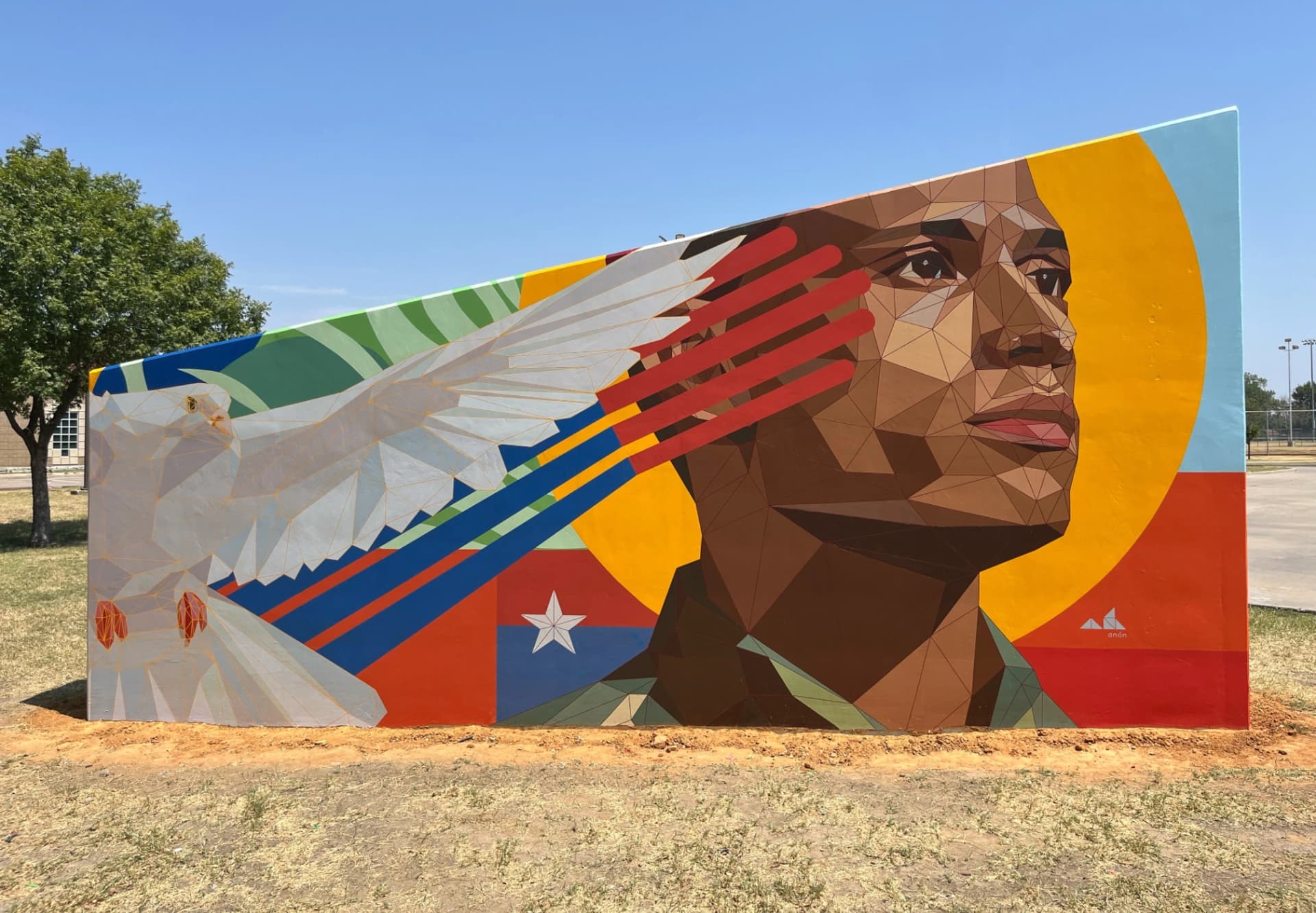 The Offering (mural sculpture, front side)