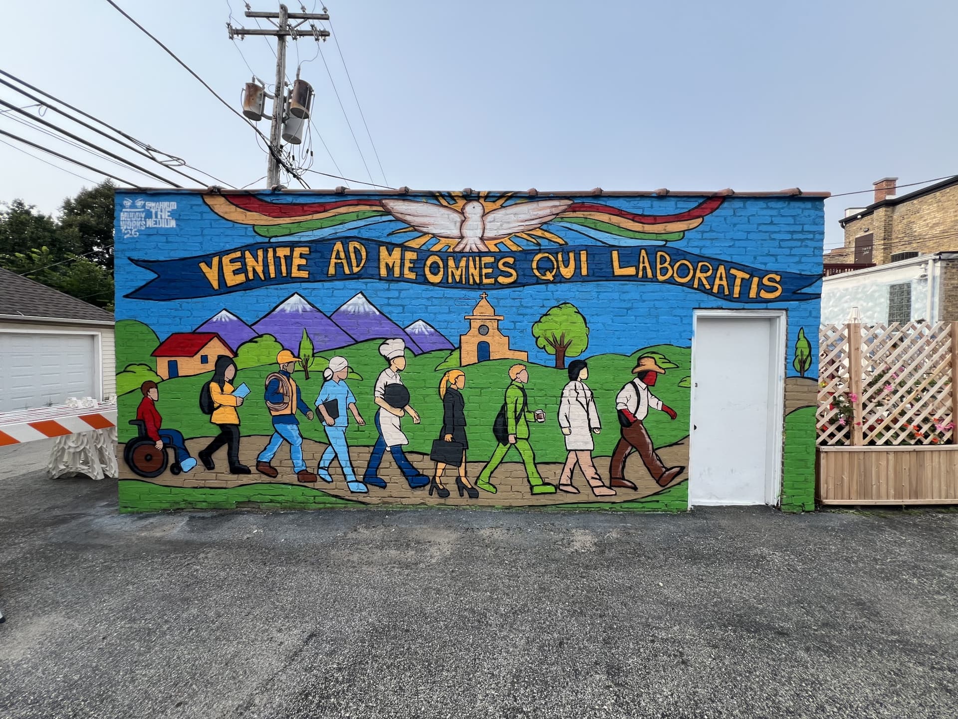All Who Labor Are Welcome - Residence Mural 2