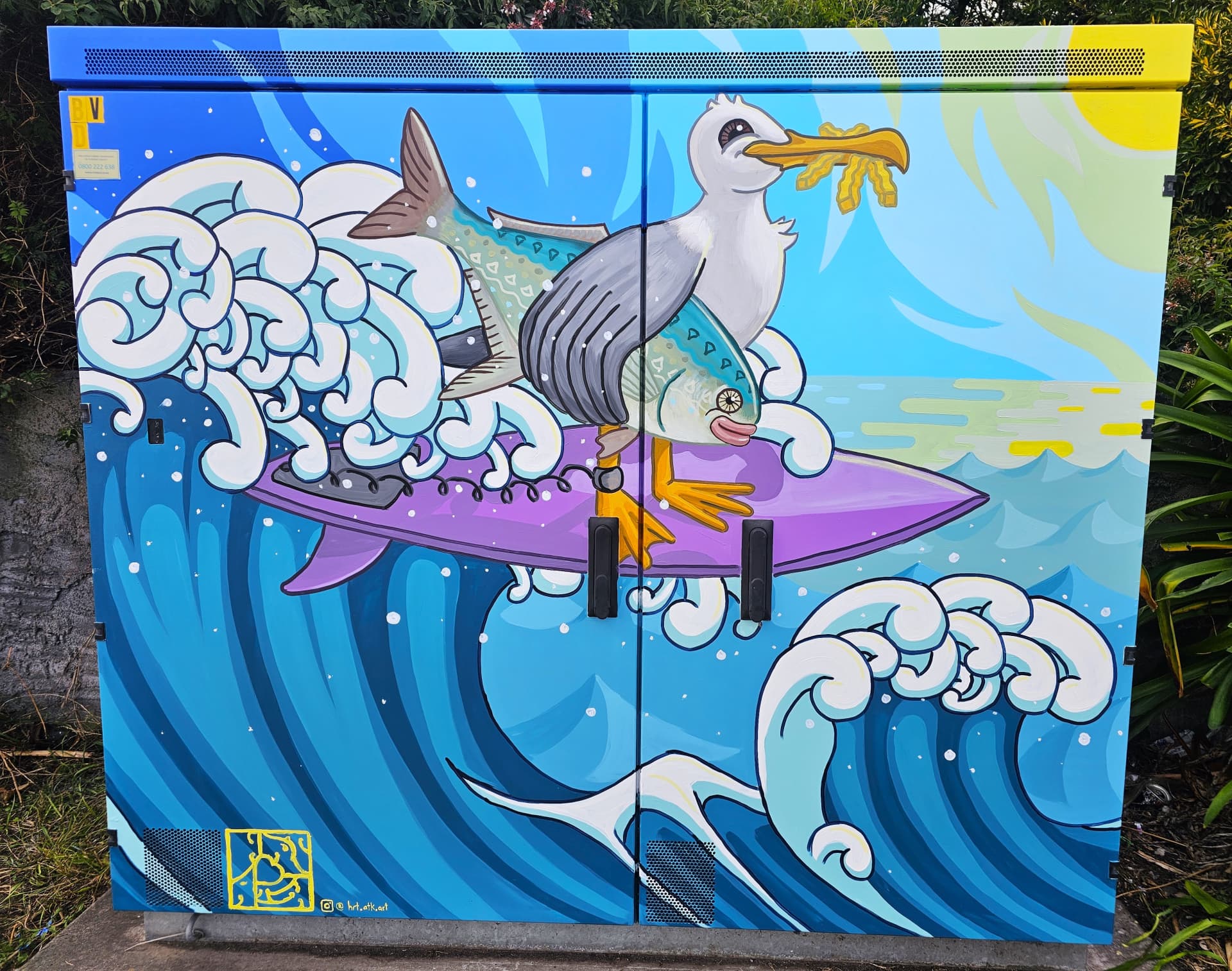 Surfing Seagull