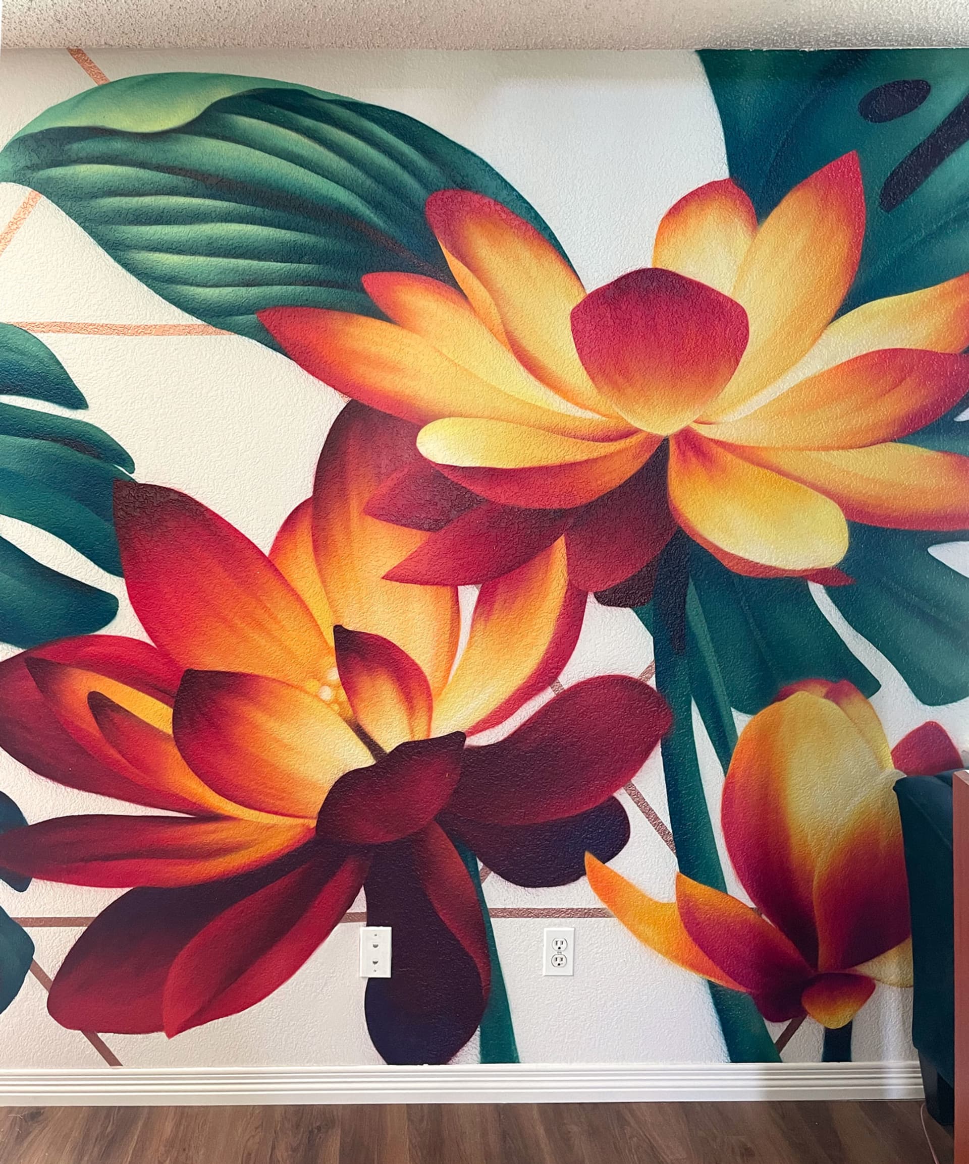 Vibrant Blossoms Embrace Urban Serenity by The Designosaur
