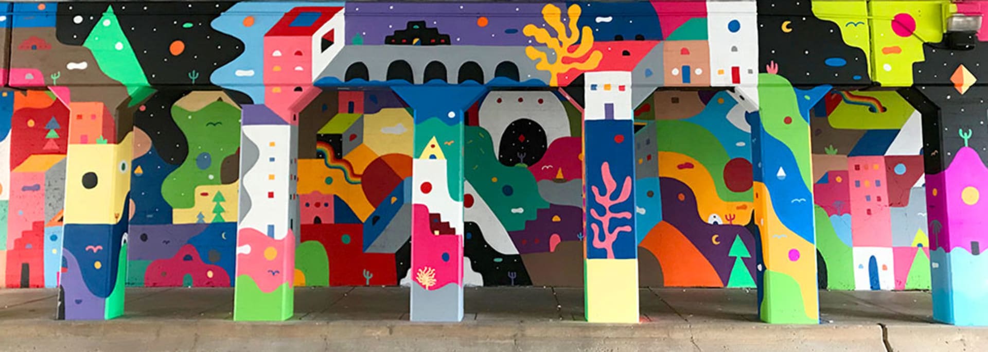 Vibrant Echoes of Urban Dreams by Pyramid Guy