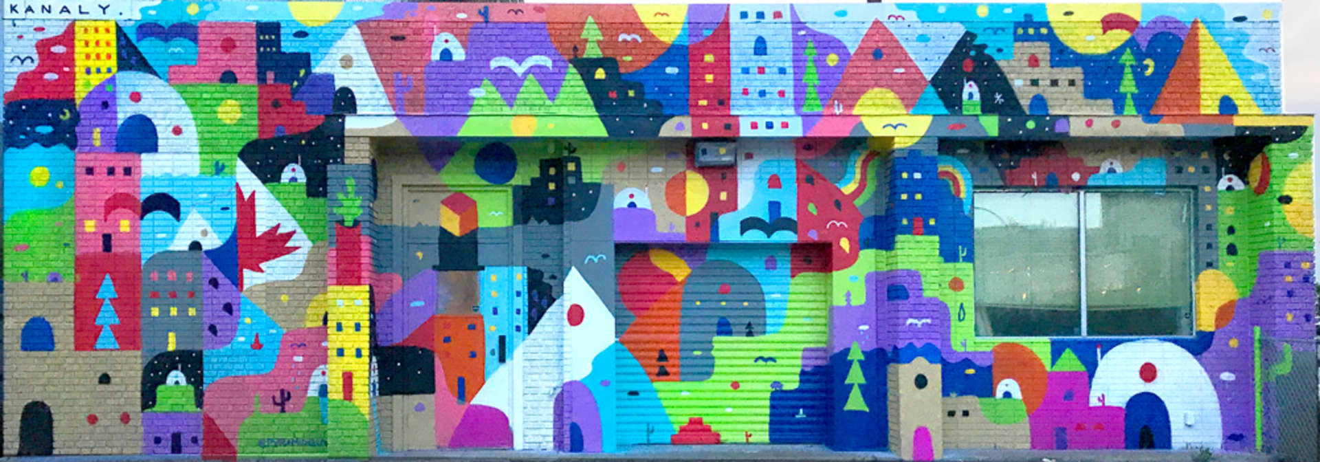 Vibrant Echoes of Urban Imagination by Pyramid Guy