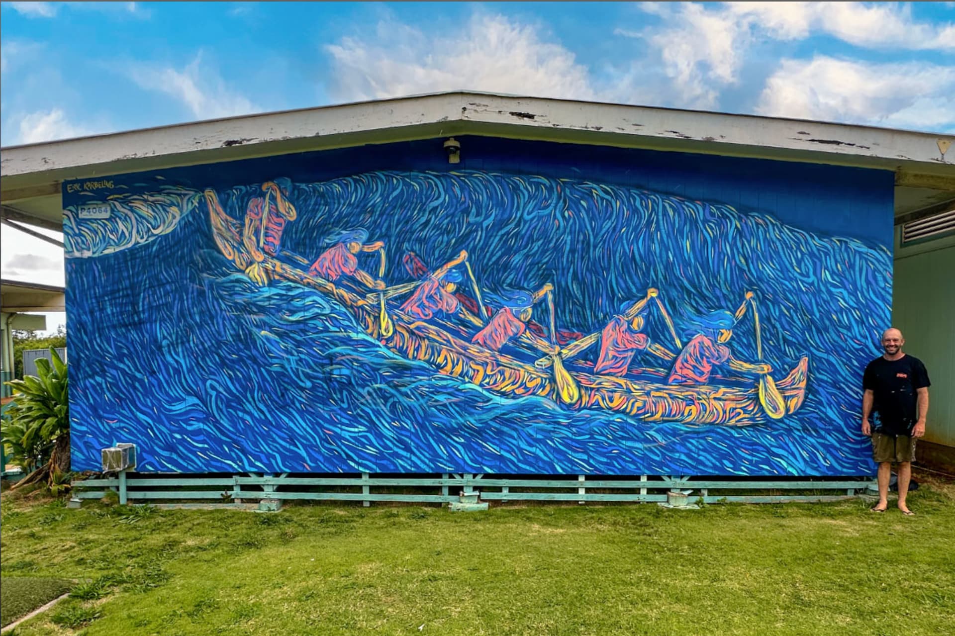 Paddling Through Waves of Colorful Motion by Eric Karbeling