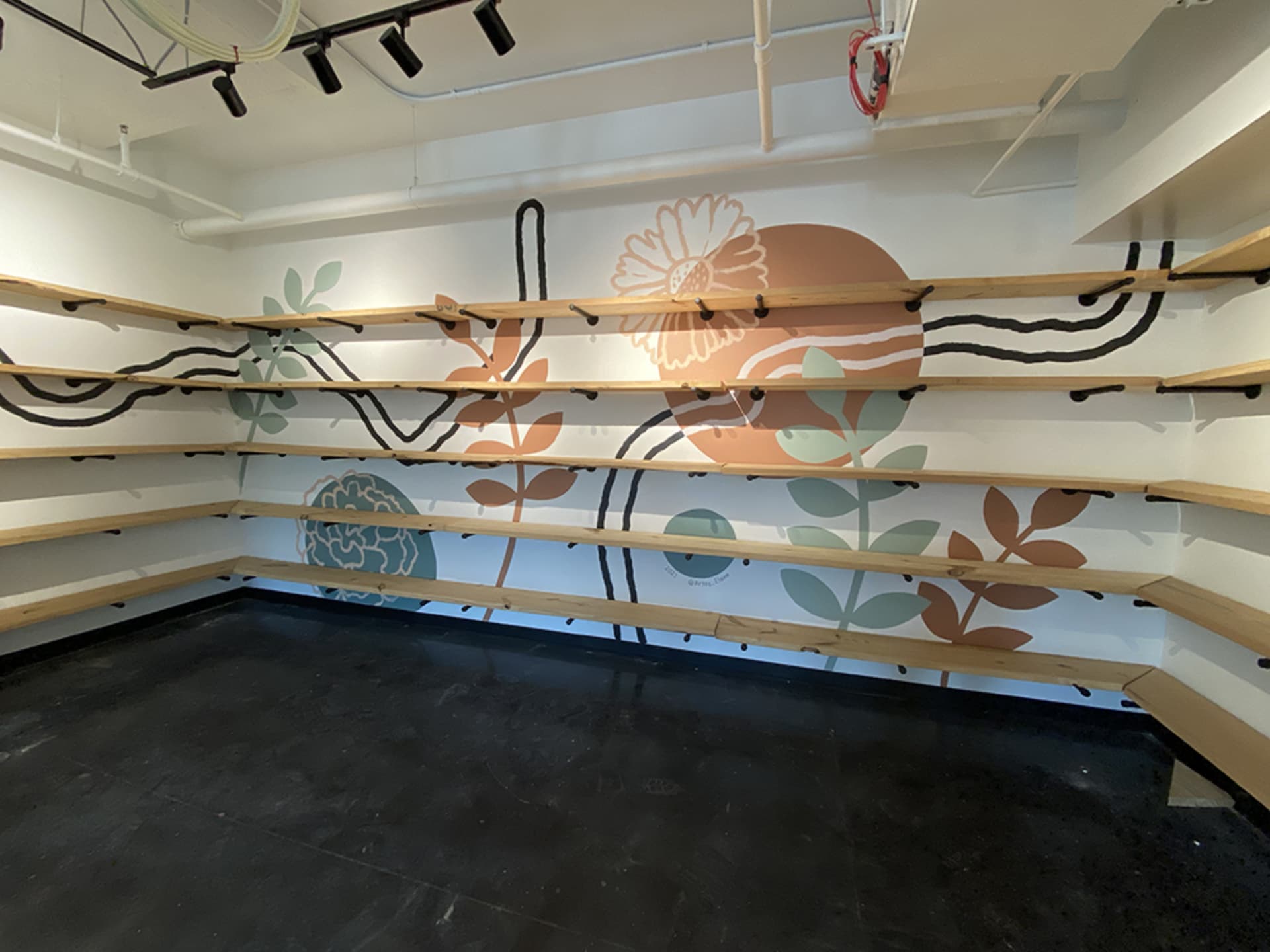 Hodgepodge Coffeehouse Wall by Elaine Stephenson