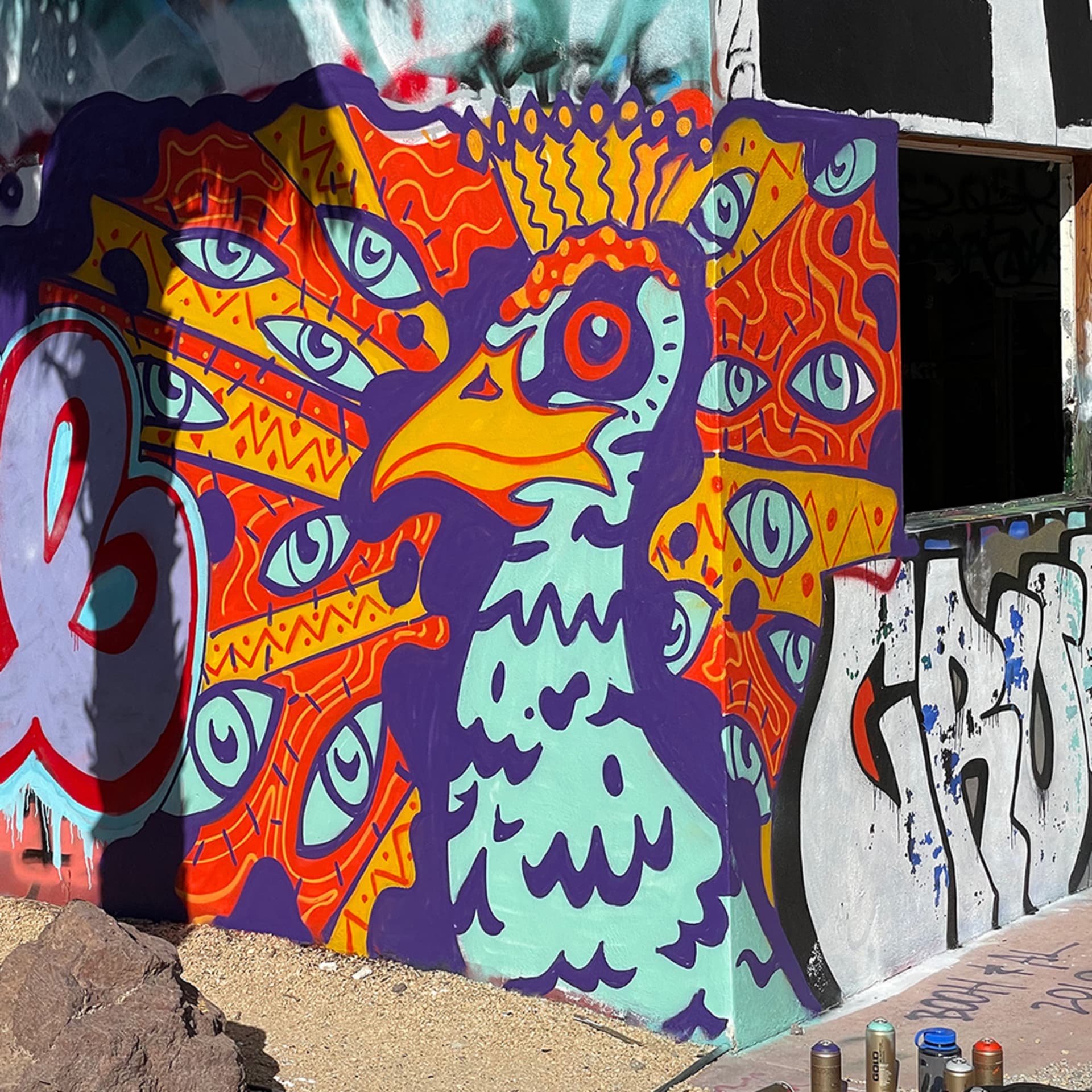 Psychedelic Peacock by Ajax Kelly