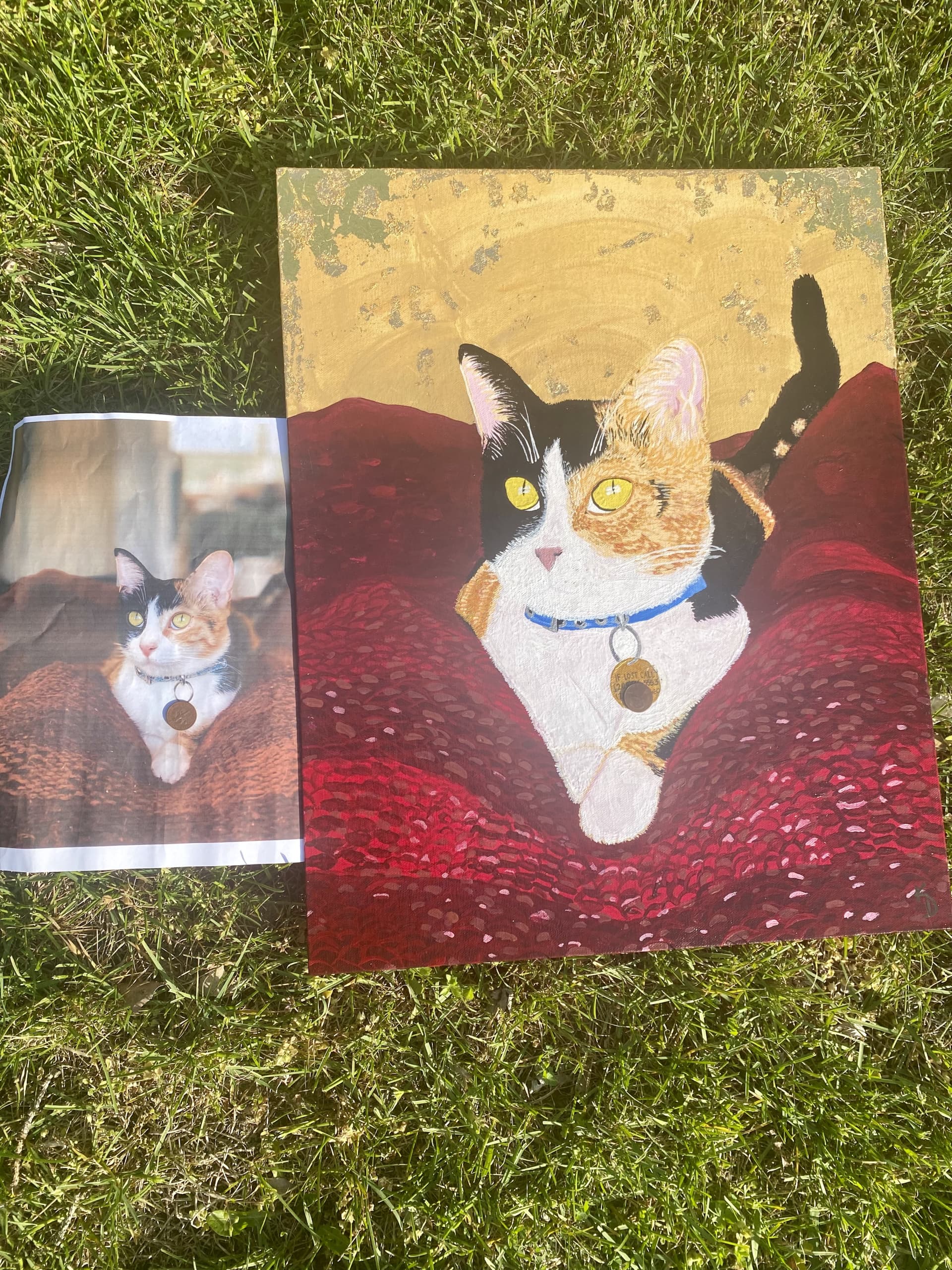 Whiskers of Serenity in Vibrant Hues by Krissy Decker