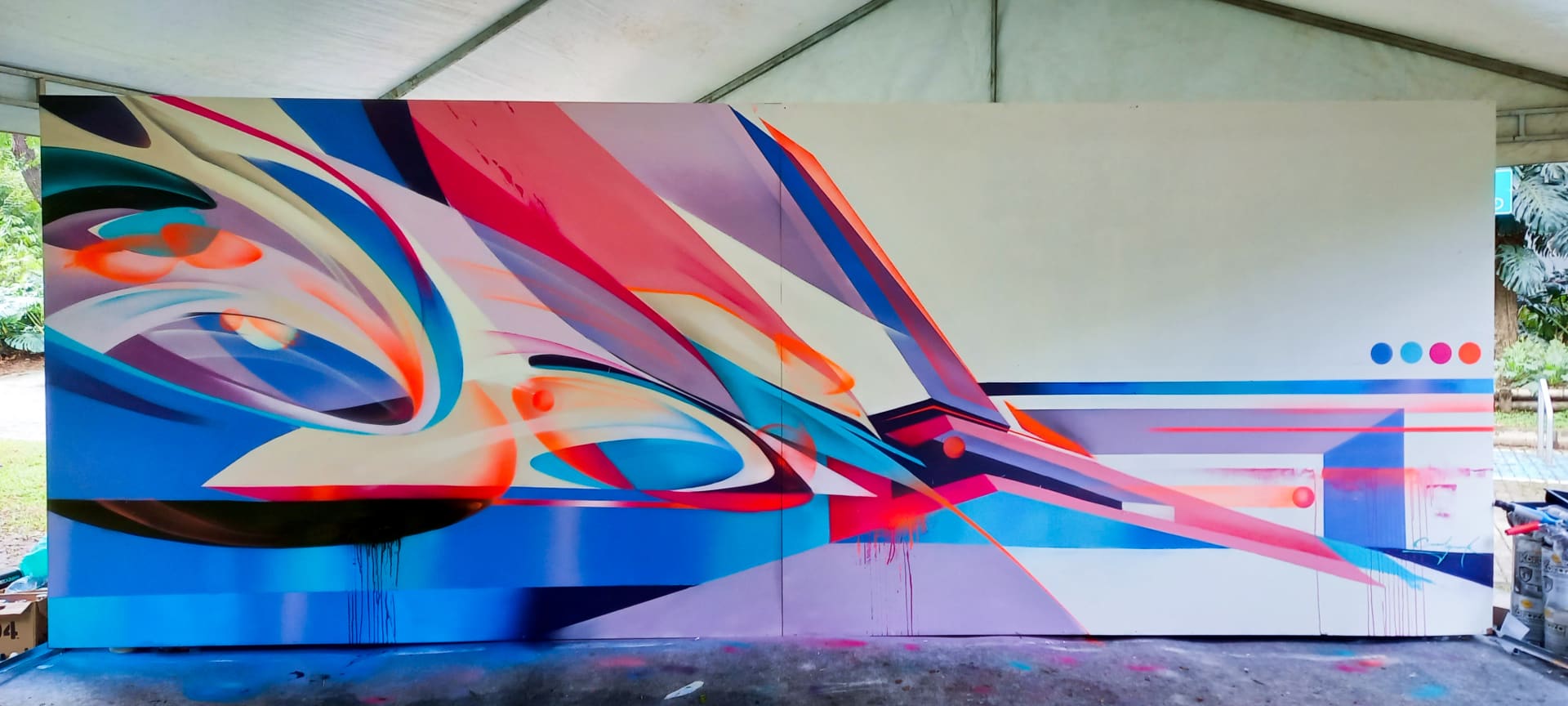 Vibrant Echoes of Motion and Color by Camilo Gs
