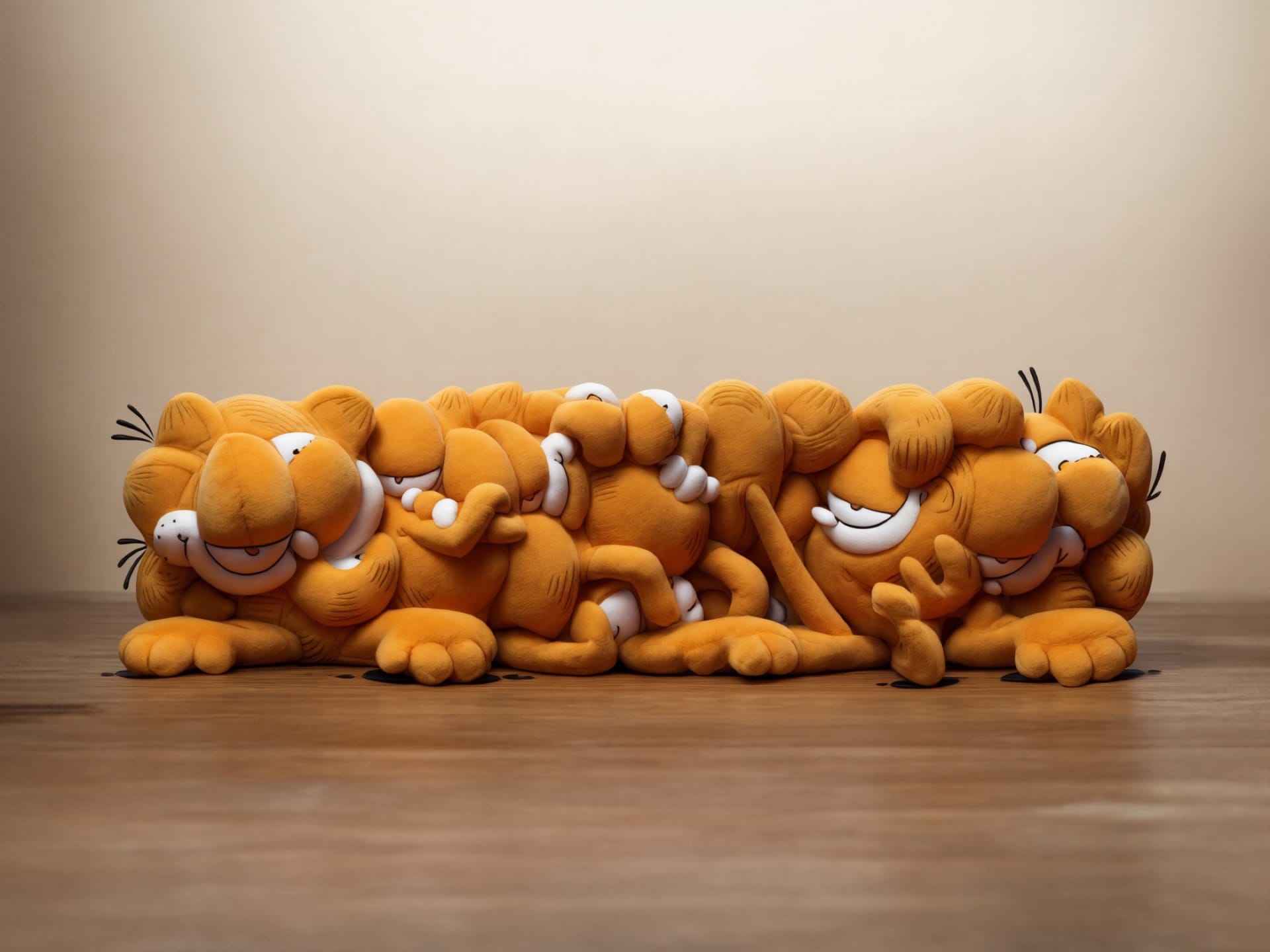 Cartoon cat plush  by Brian Wooden