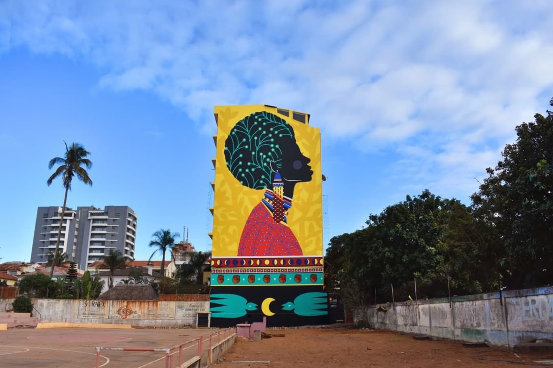 Crowned in Colorful Heritage and Strength by Boa Mistura