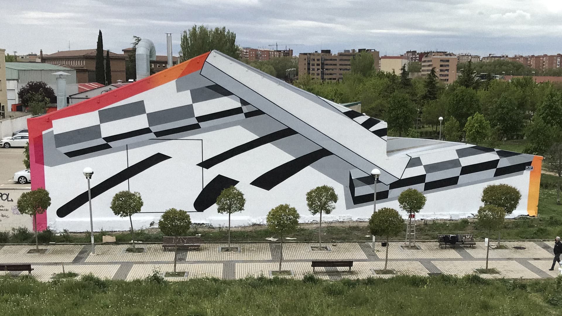 Geometric Dreams on Urban Canvas by Ruben Viard