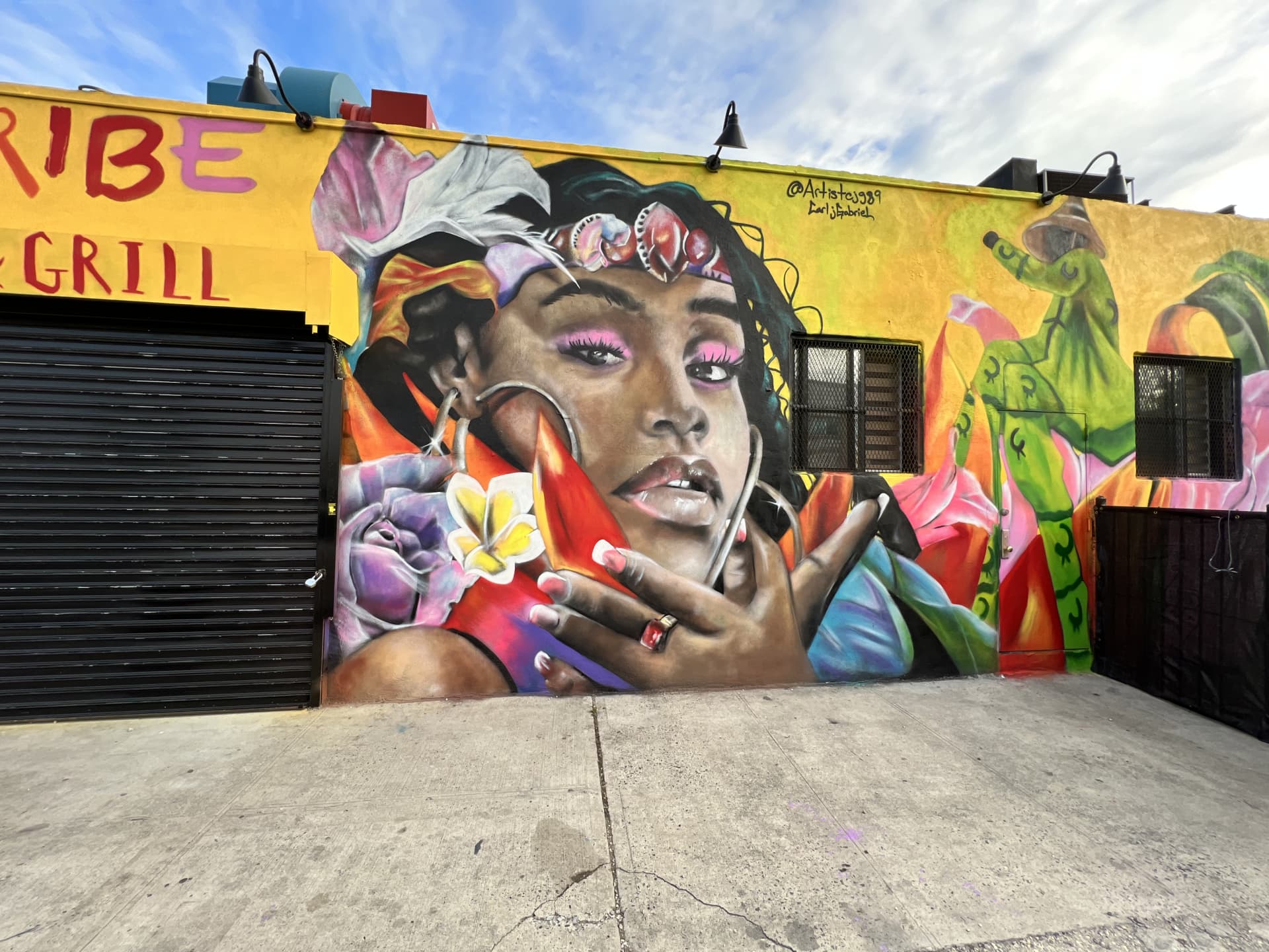 Caribbean restaurant Mural  by Artistcjg89