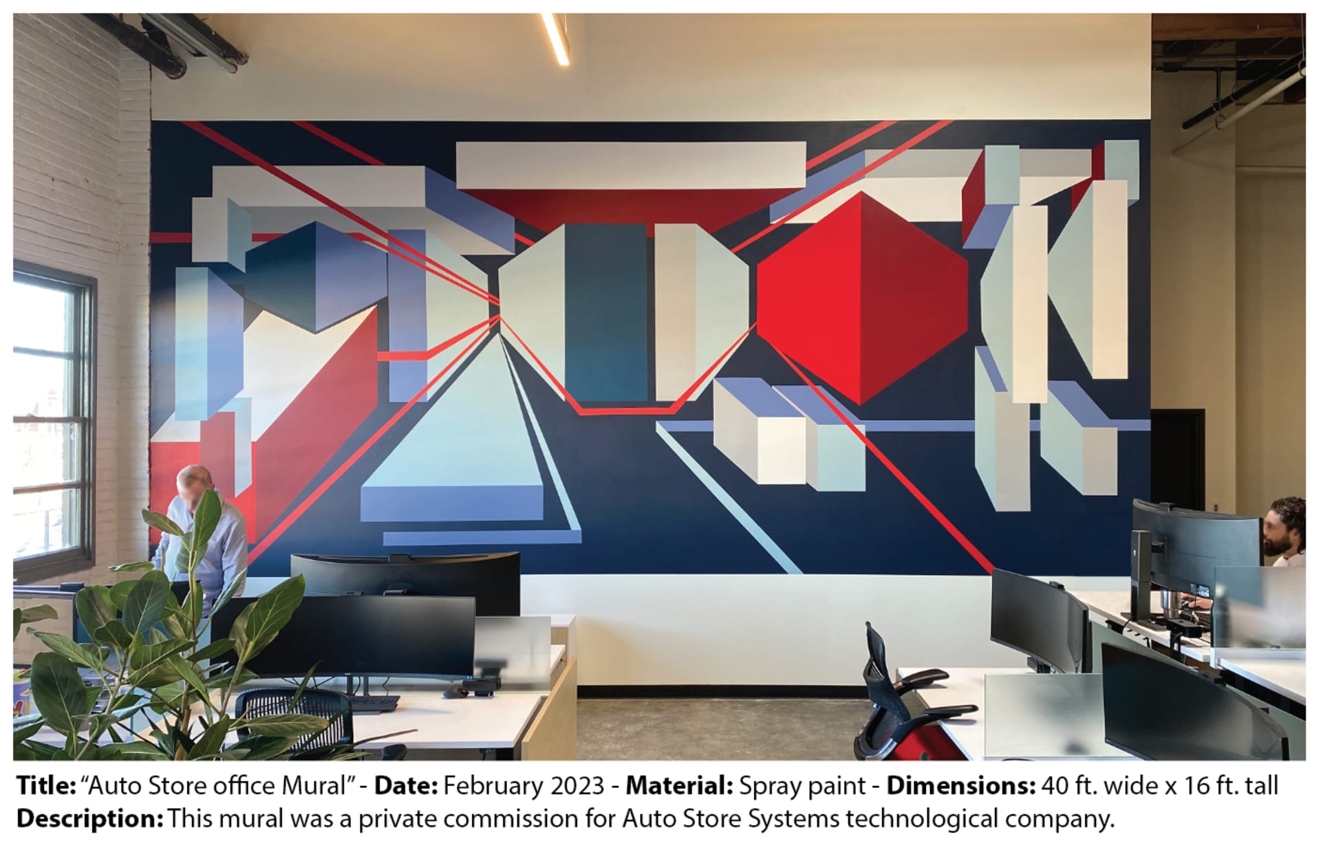 Geometric Harmony in a Digital Landscape by Illson