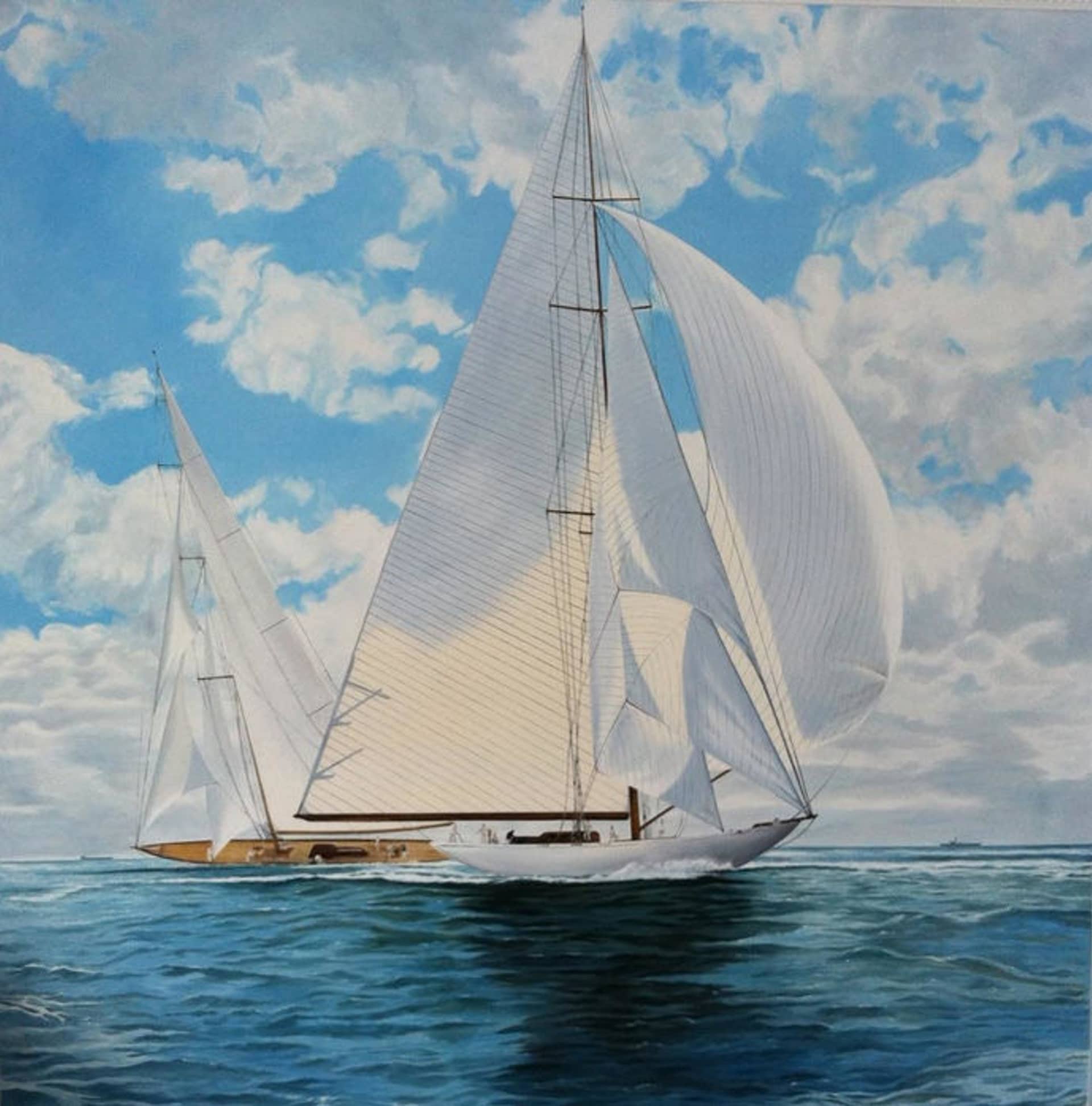 Sails of Serenity in a Boundless Sky by Oleksii