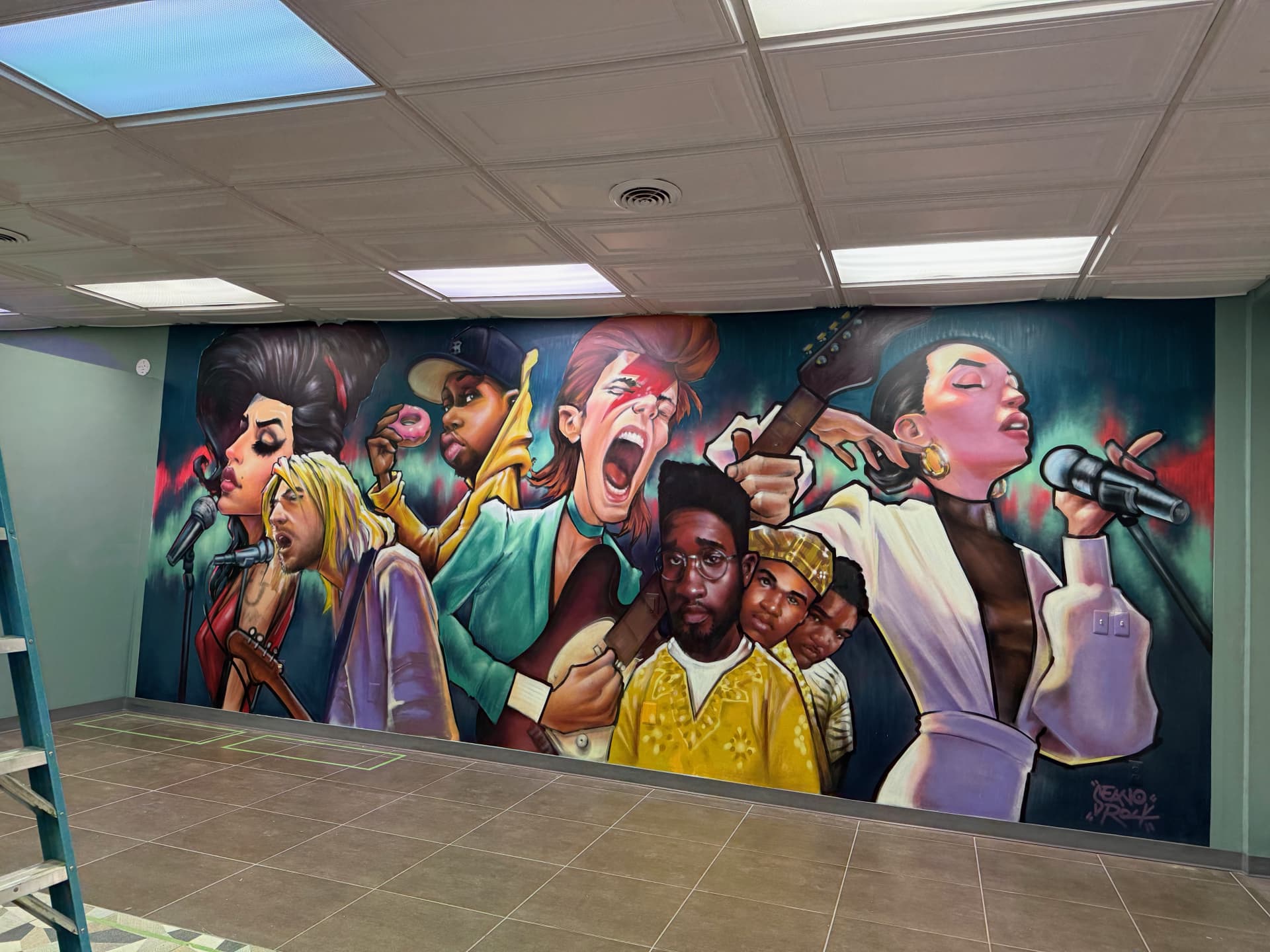 Bumrush Record Shop Mural by Seano