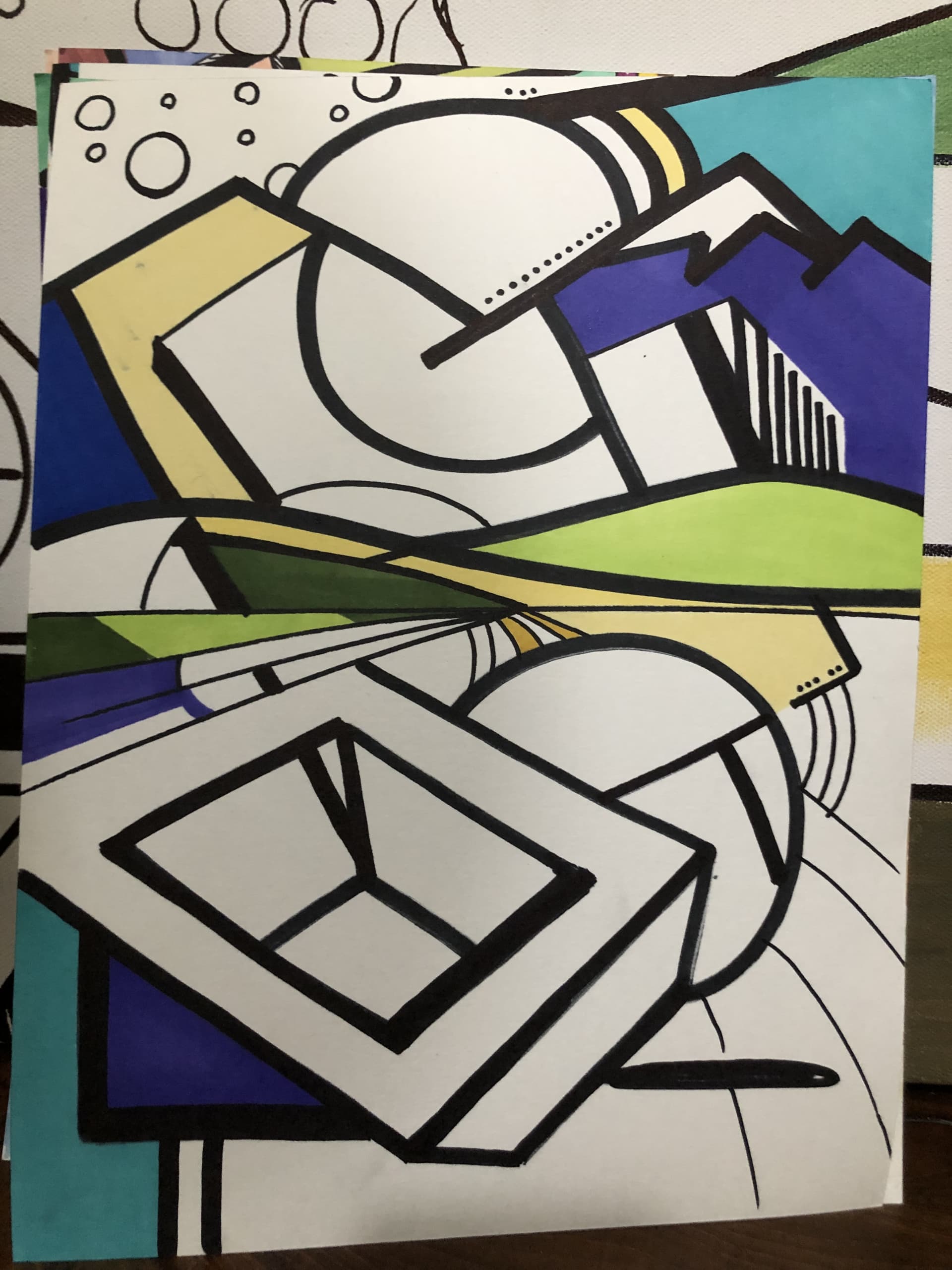 Geometric Dreams in Vibrant Motion by JB Nice