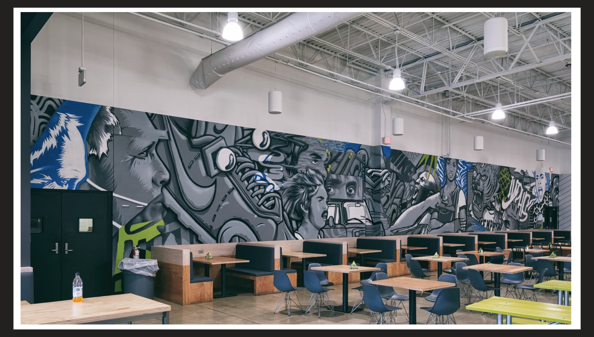 Nike Company Timeline Mural by Nosey42