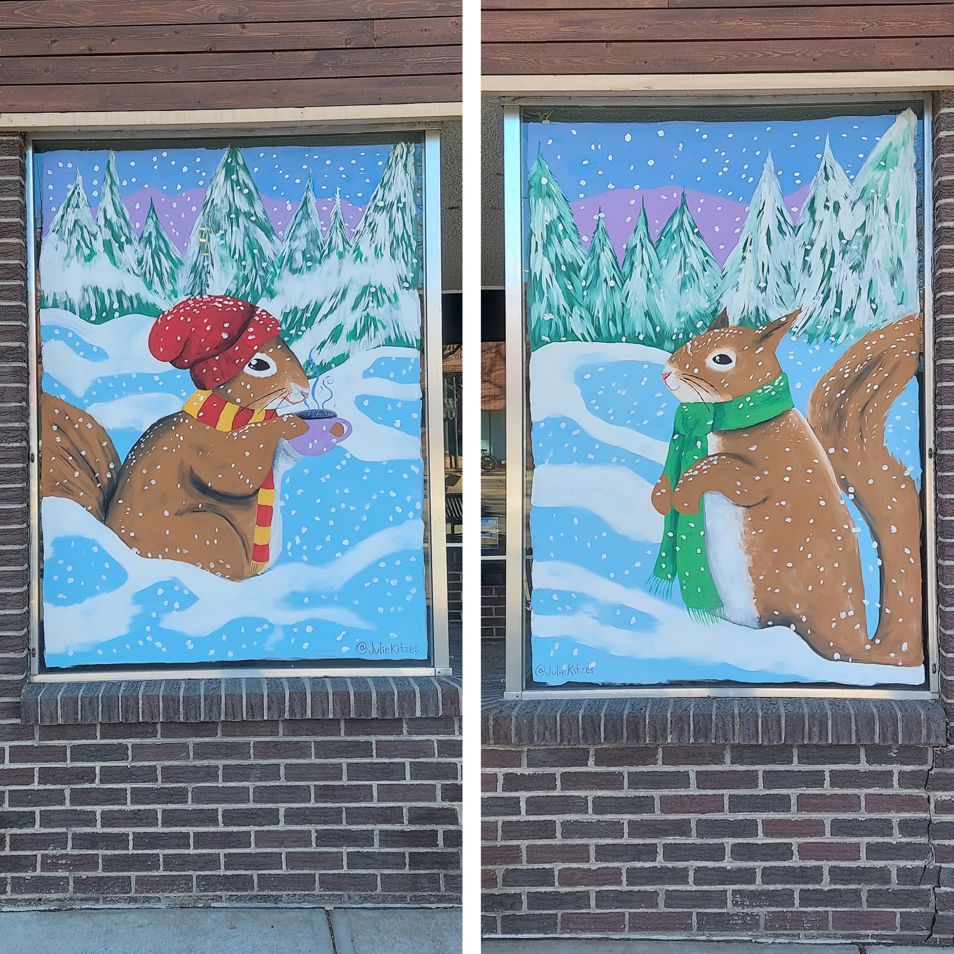 Two Squirrels Chilling by Julie Kitzes