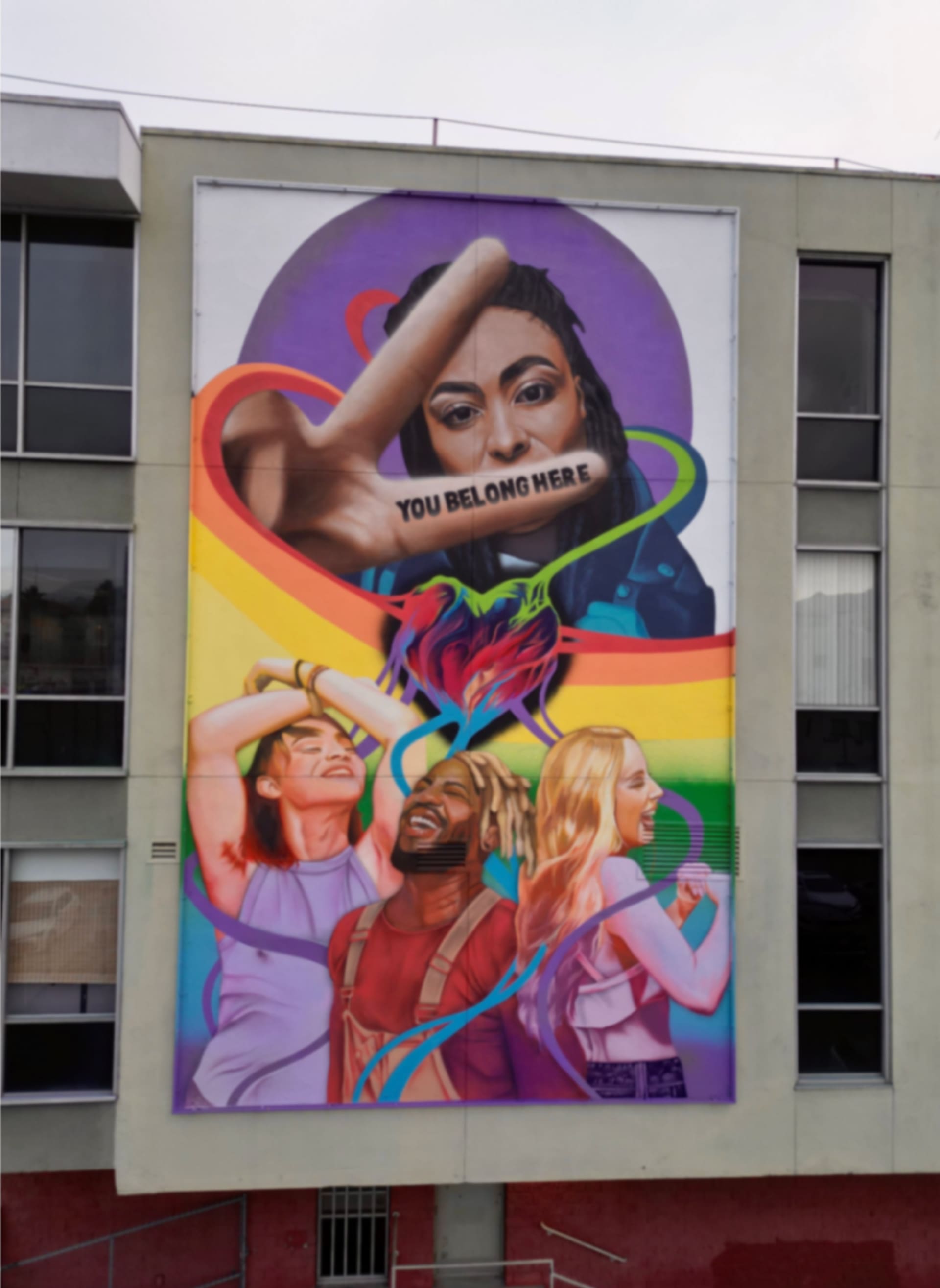 TikTok Pride Mural by Melanie Posner