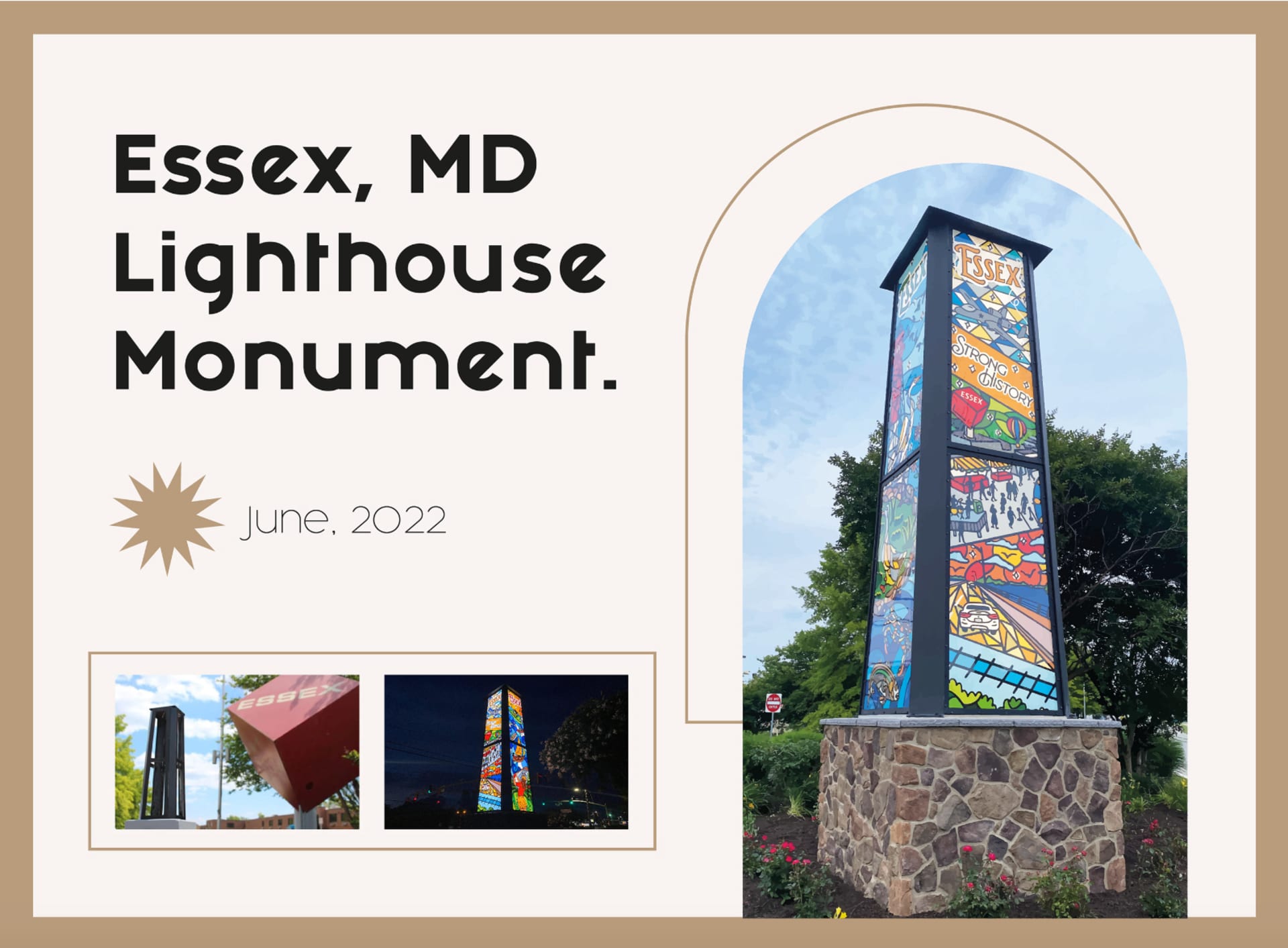 Essex Gateway Lighthouse Monument by Camila Leão