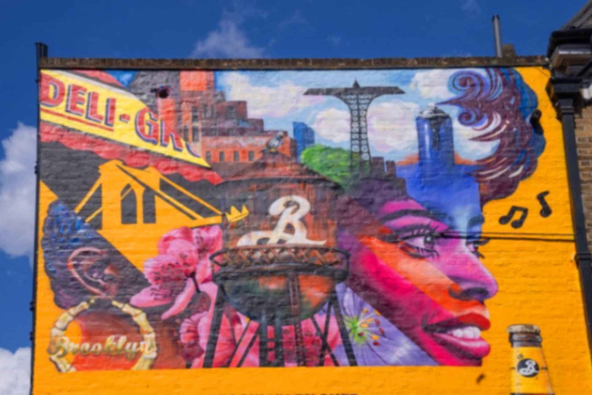 Brooklyn Brewery Mural by Danielle Mastrion