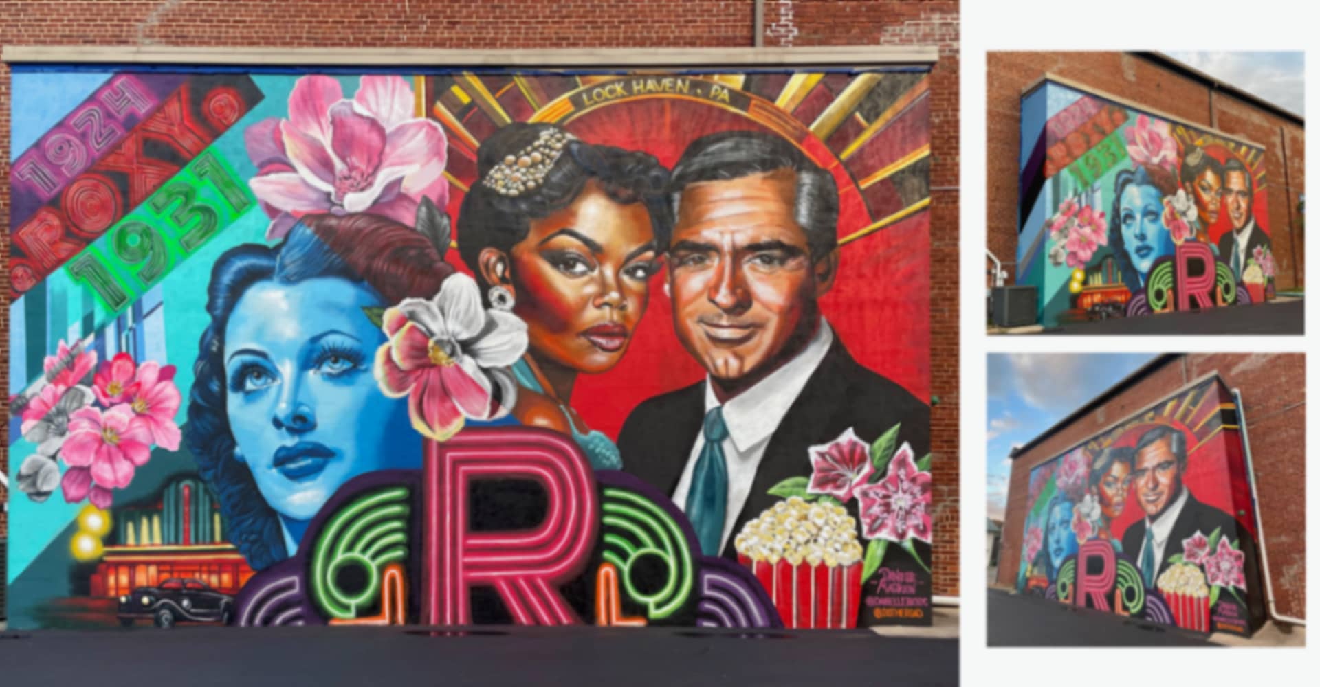 Roxy Theater Mural by Danielle Mastrion
