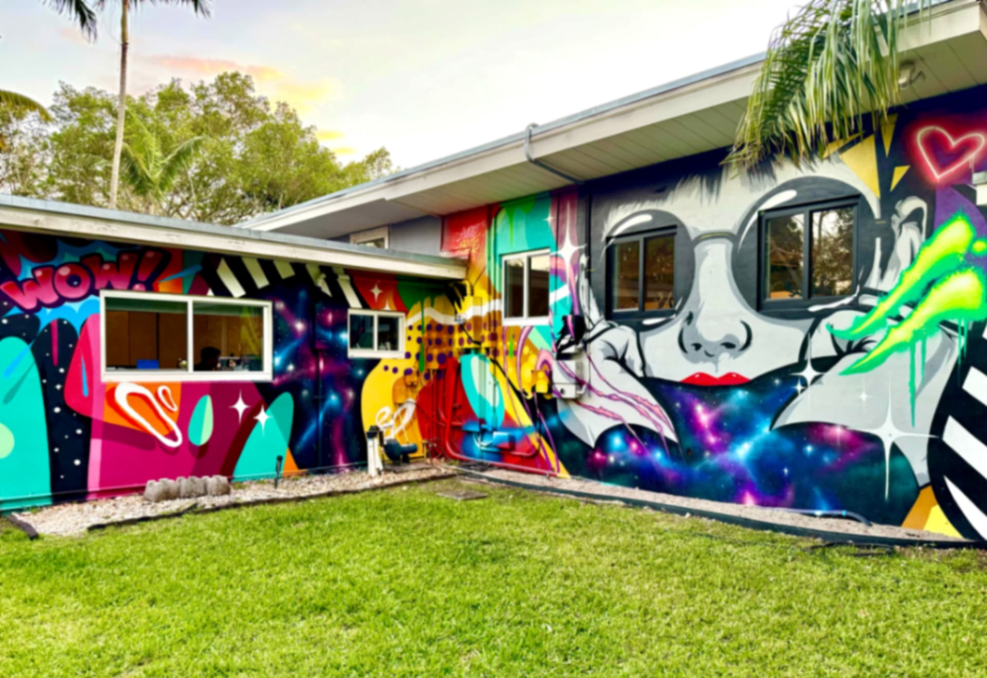 Pop art x graffiti mash up Private Collector by Murals Miami