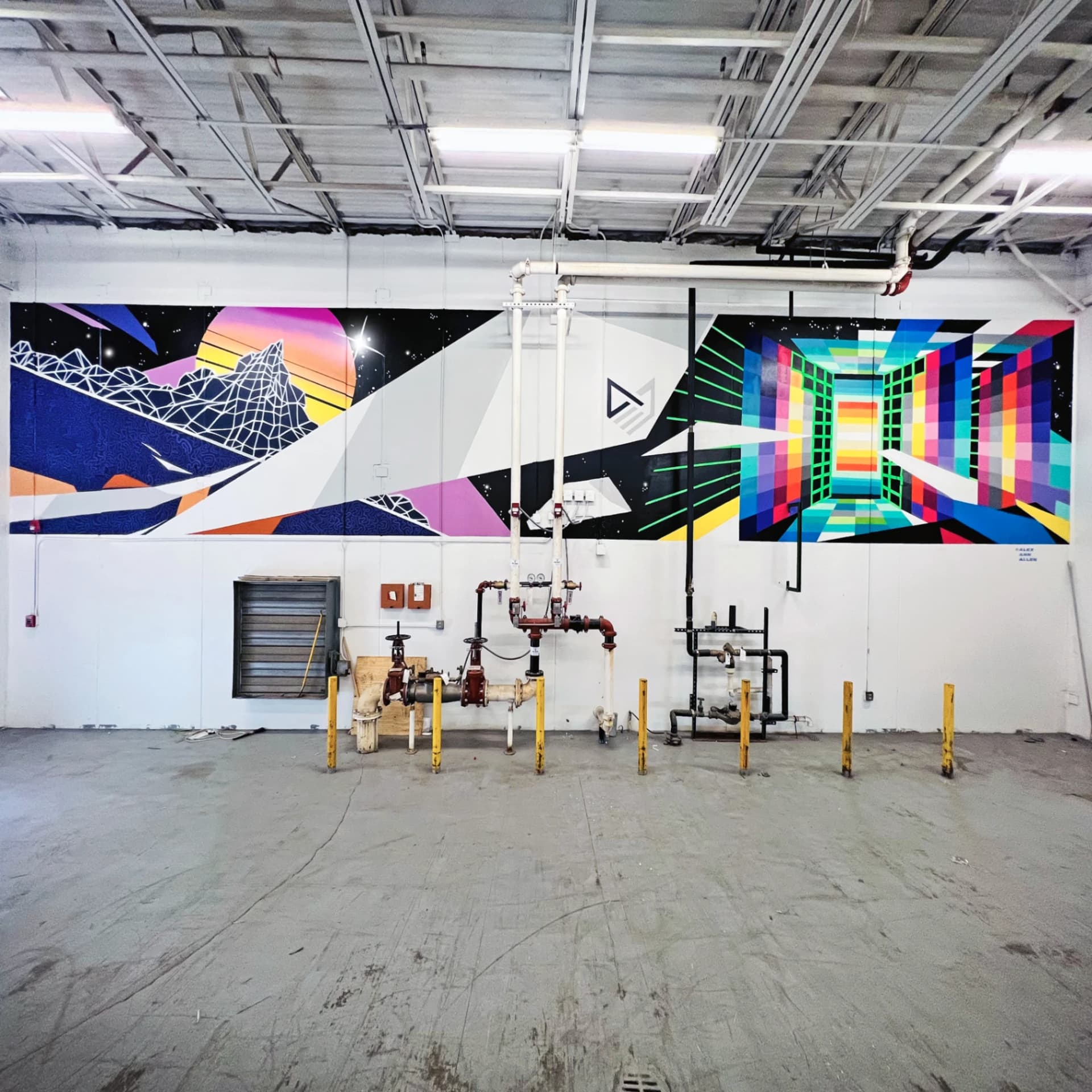 YPO Warehouse Mural by Nick Abstract