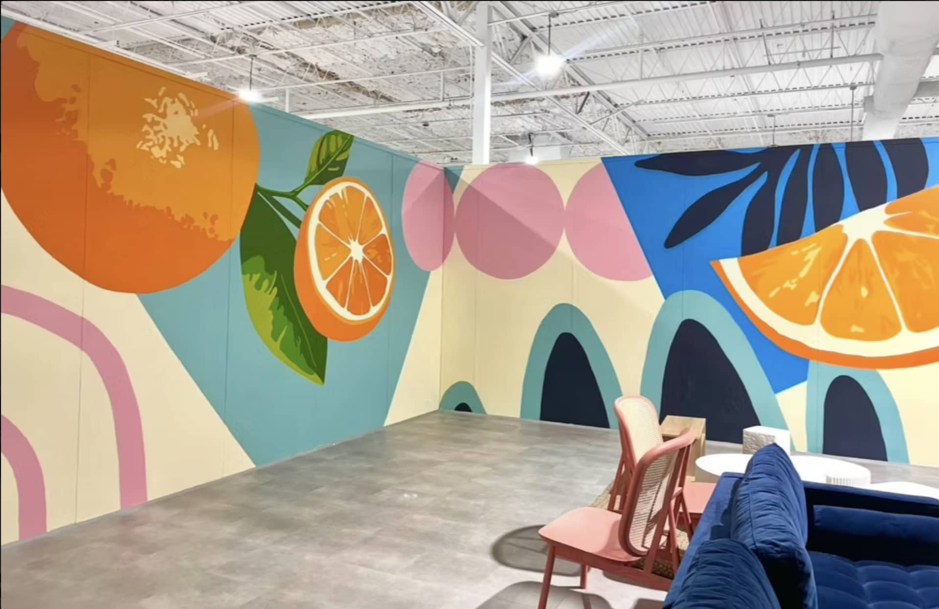 Citrus Dreams in Vibrant Abstraction by Olivia Stafne