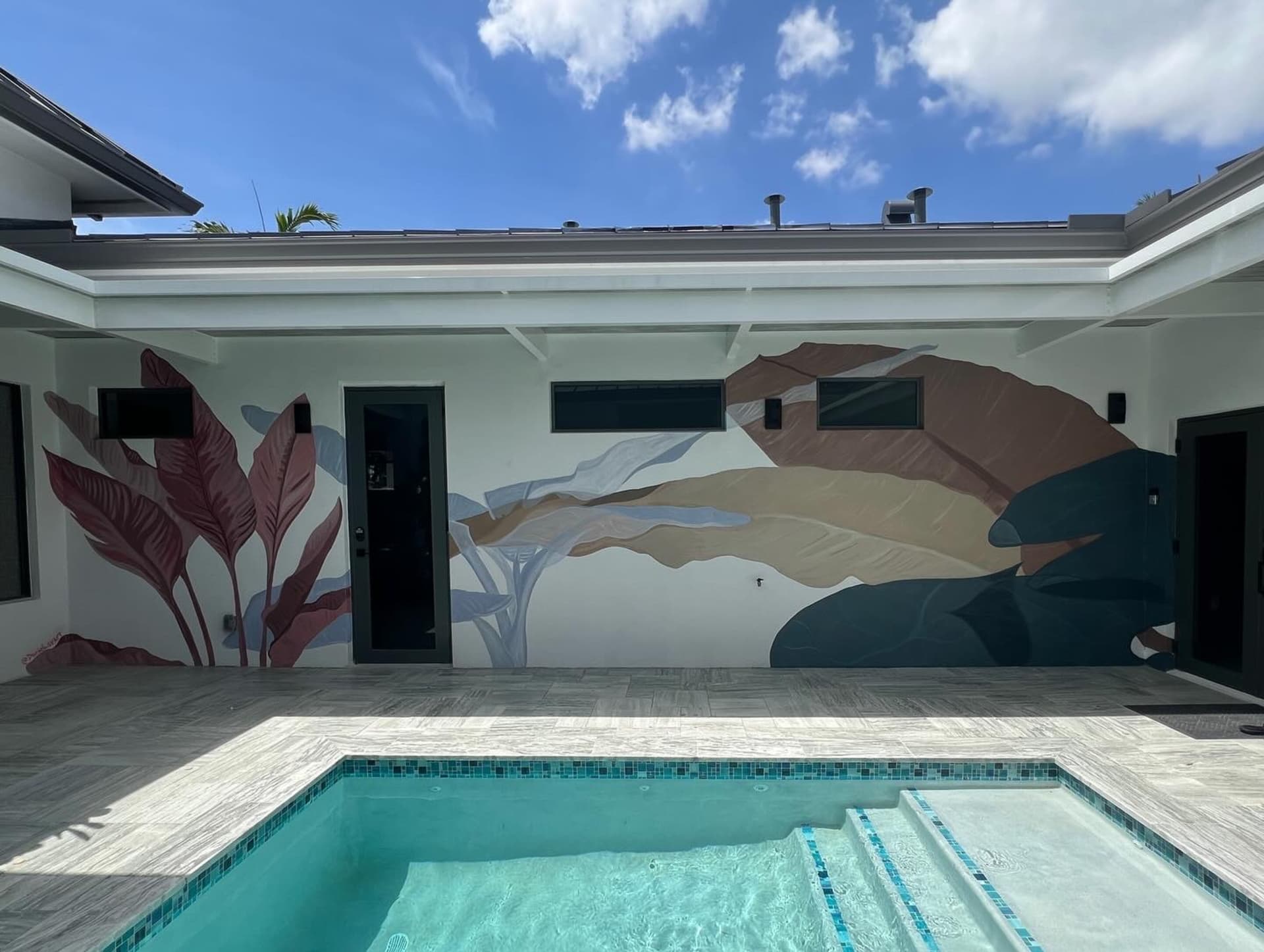 Big plants Mural by Daniela SV Art