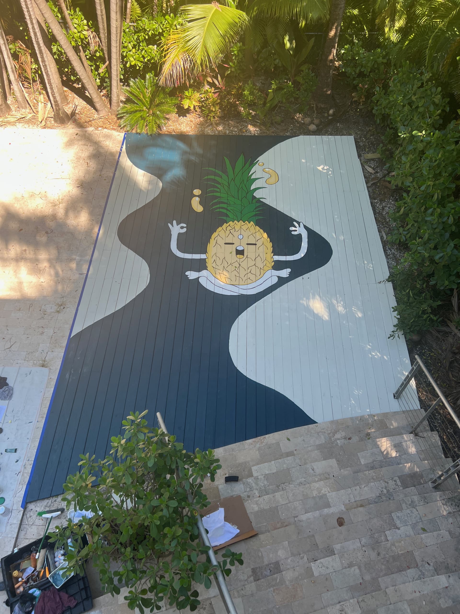 Pineapple express Mural by Daniela SV Art