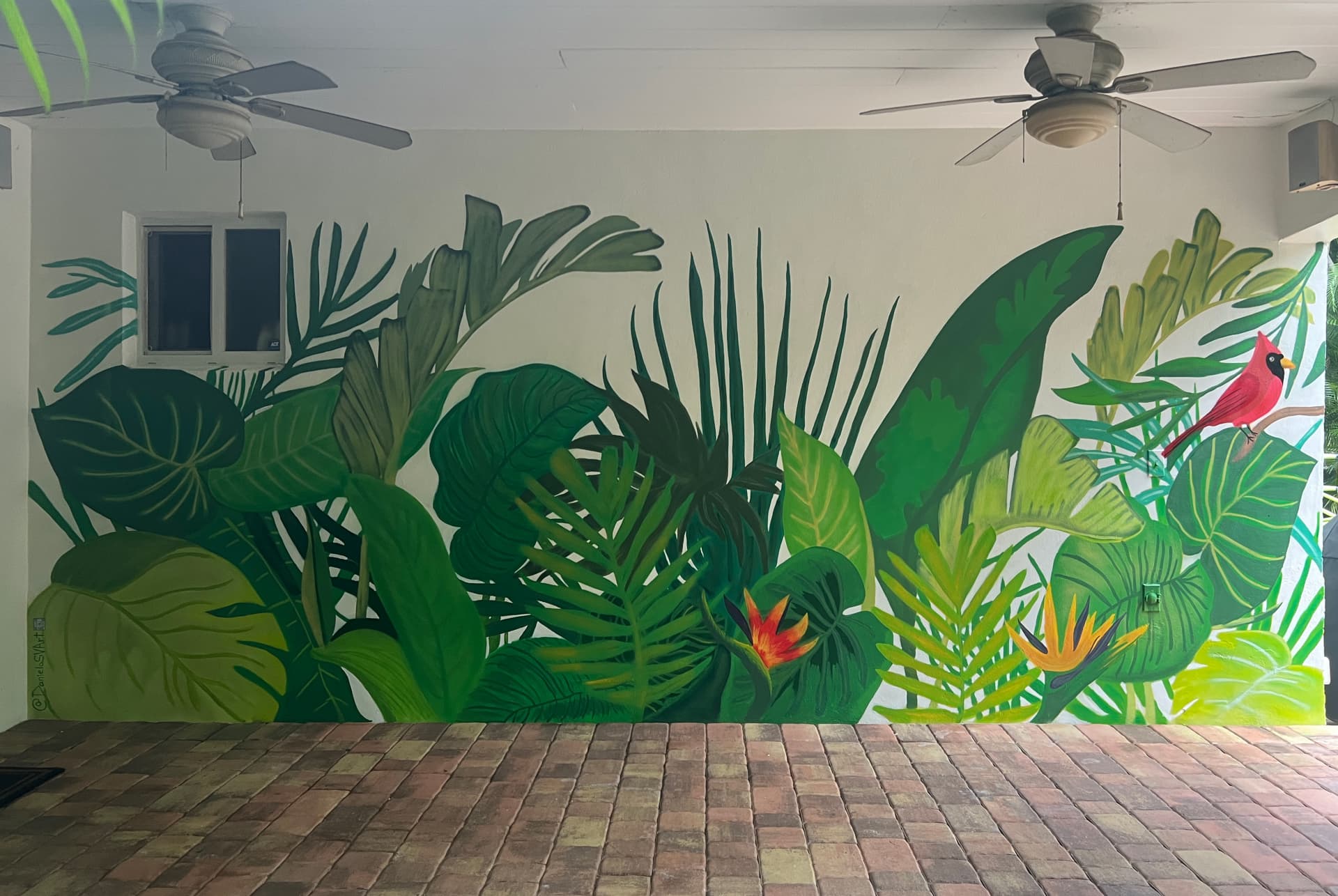 Greenery Mural by Daniela SV Art