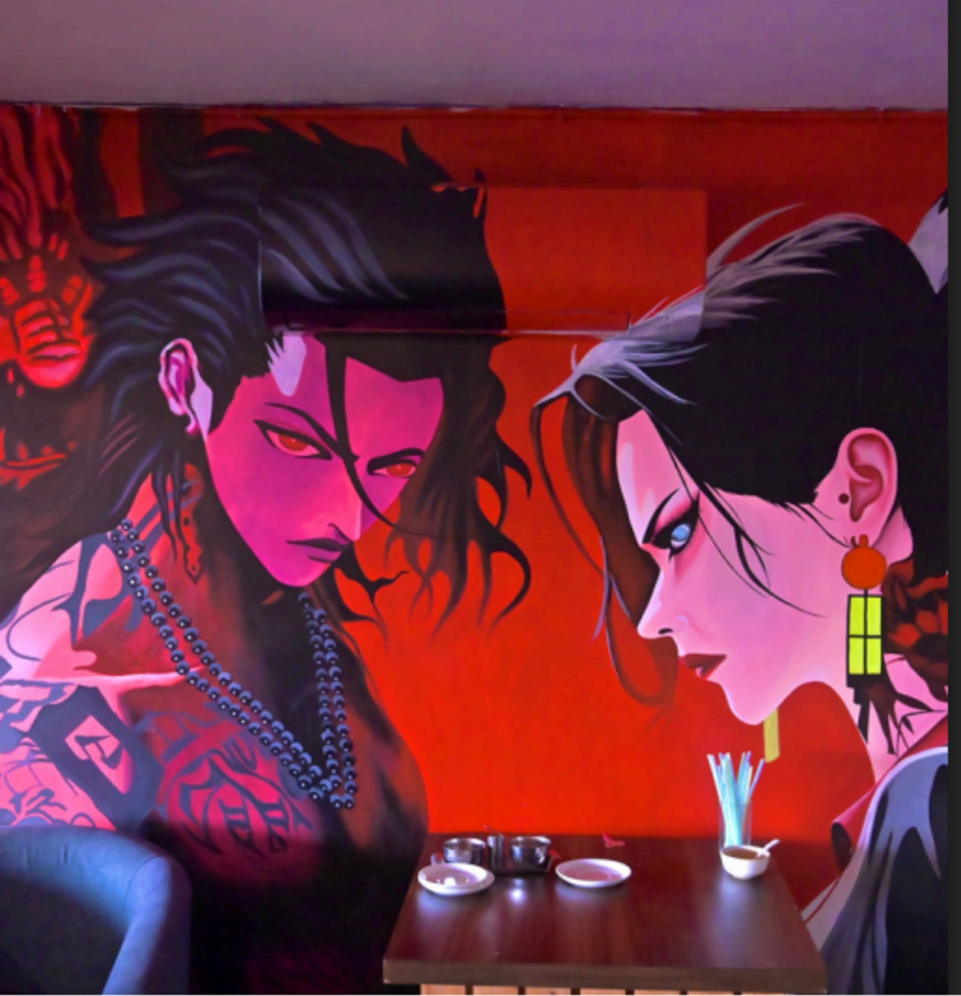 Fierce Encounters in Vivid Shadows by Flamin Art