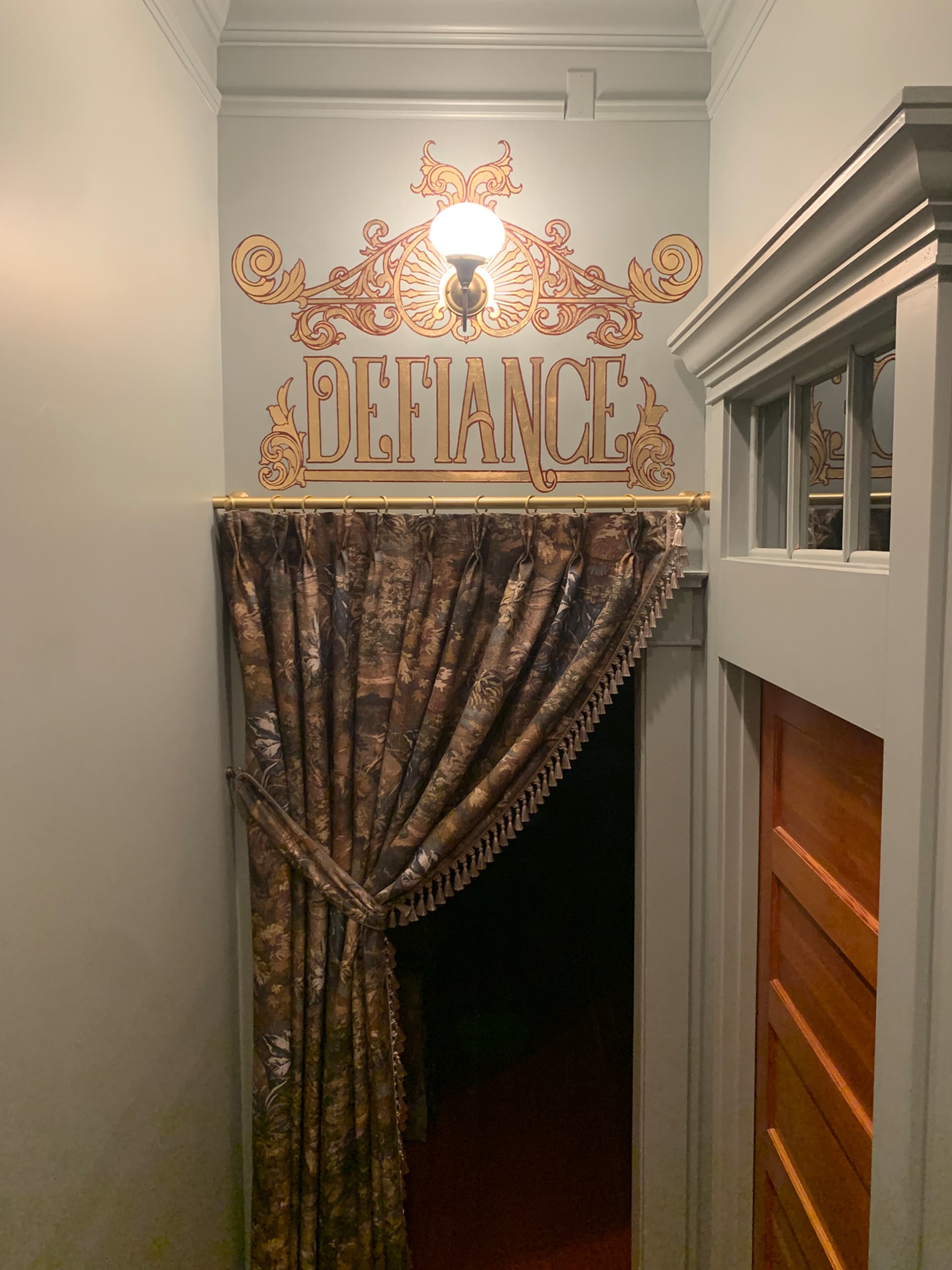 Defiance Speak Easy Victorian Art Deco Signage by Yansa