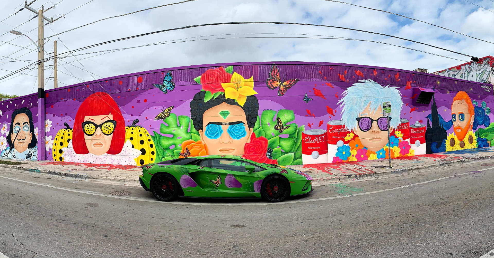 Vibrant Icons in a Kaleidoscopic Dreamscape by Cloe Hakakian
