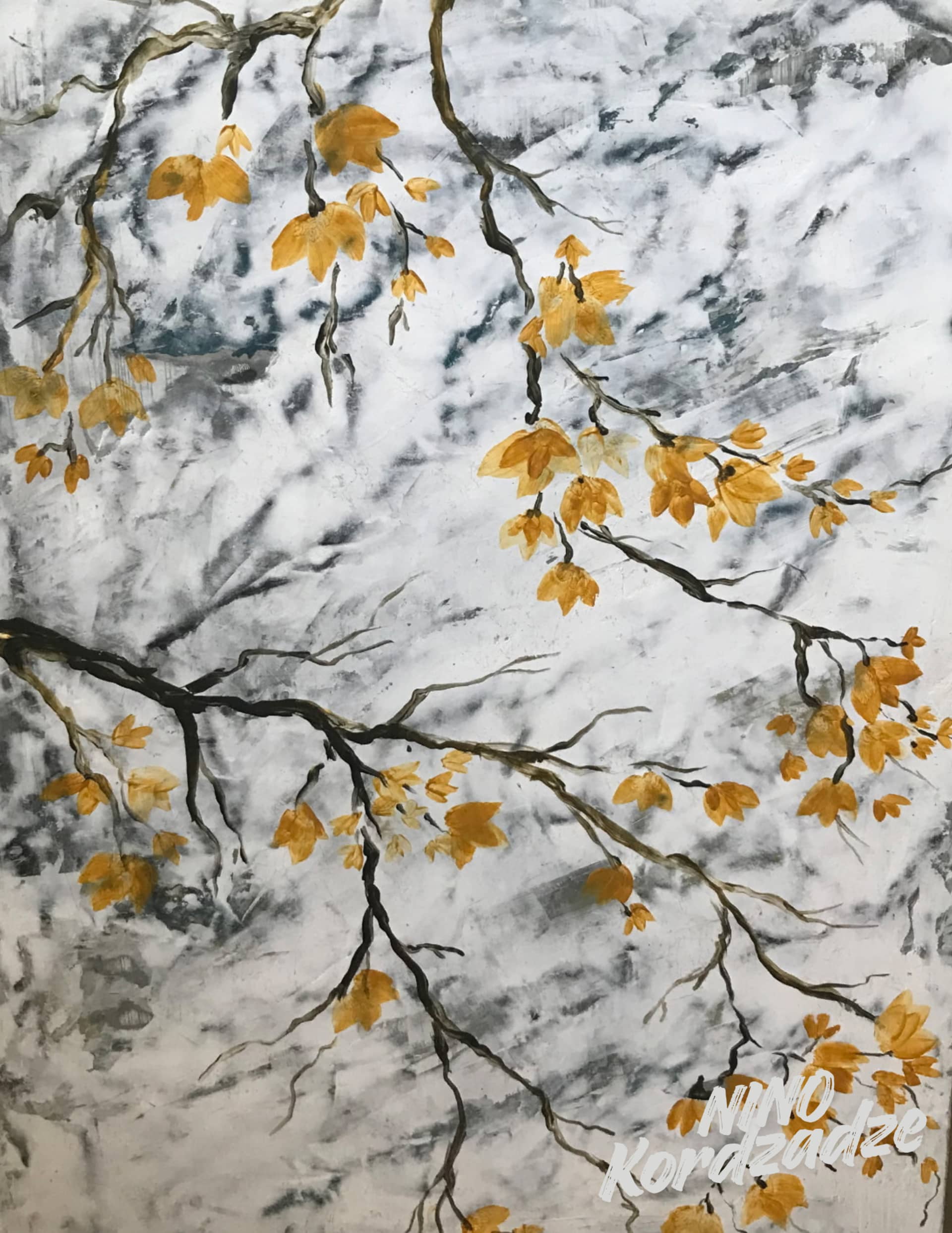 Autumn Trees by Nino Kordzadze