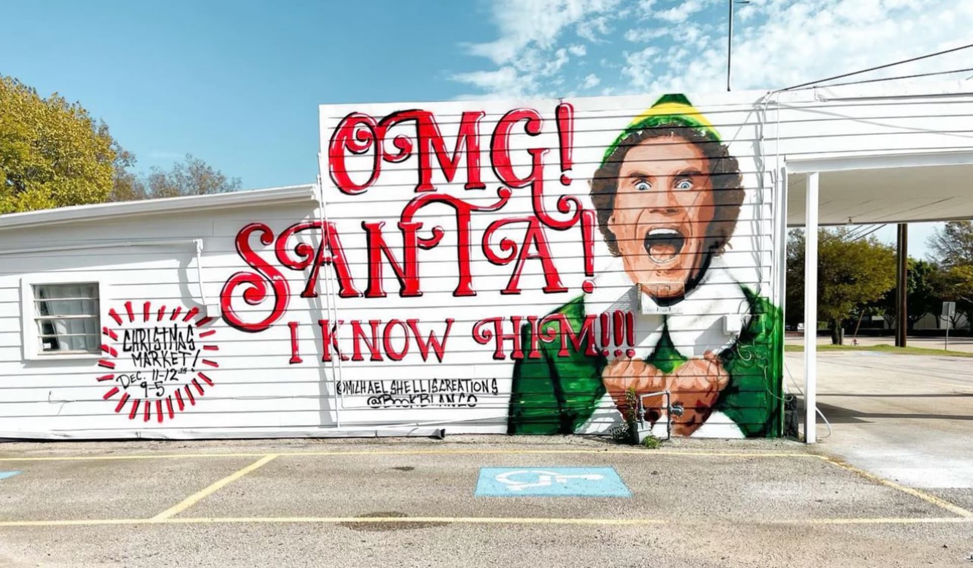 Buddy The Elf Mural