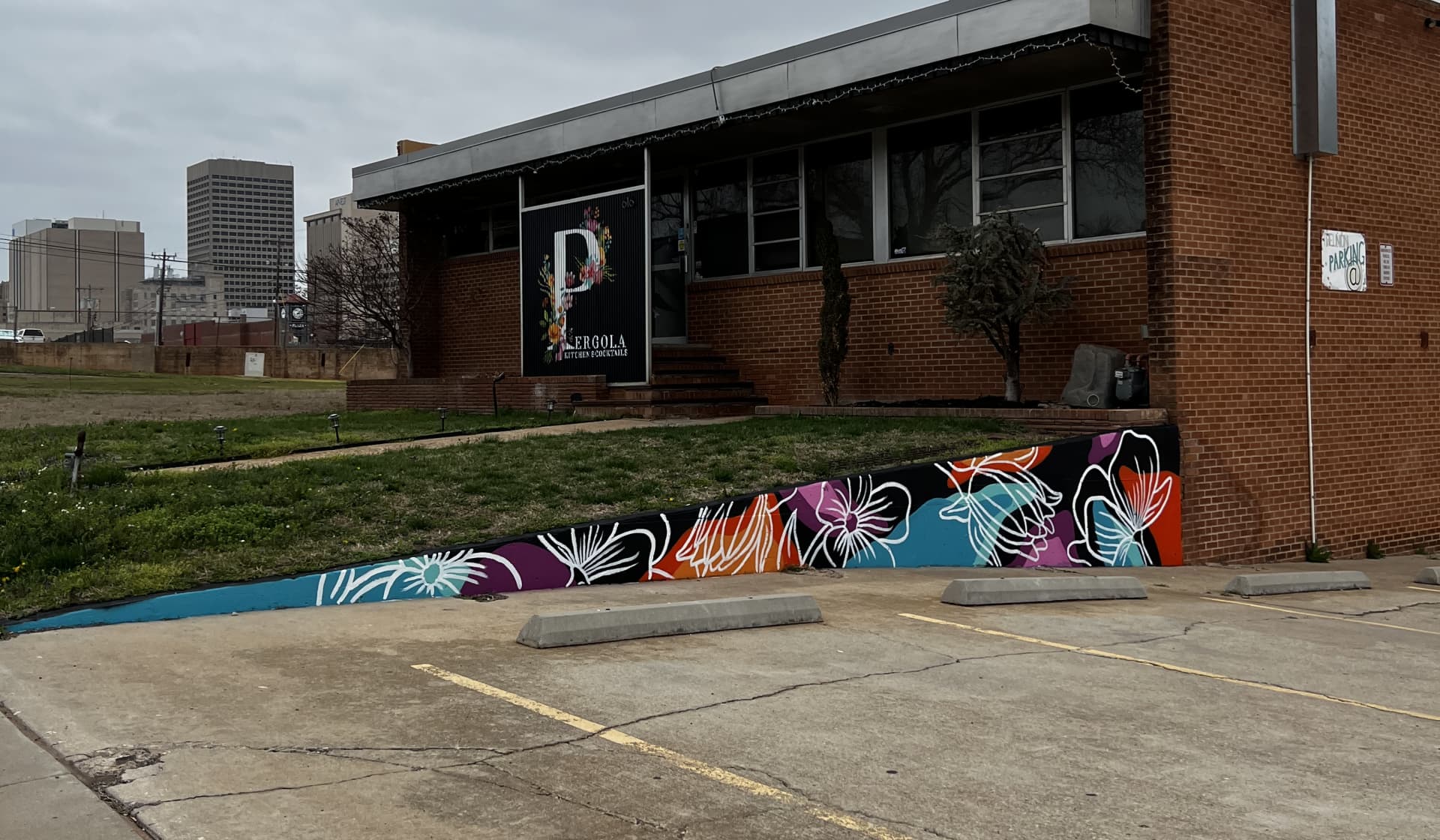 Pergola Flower Mural