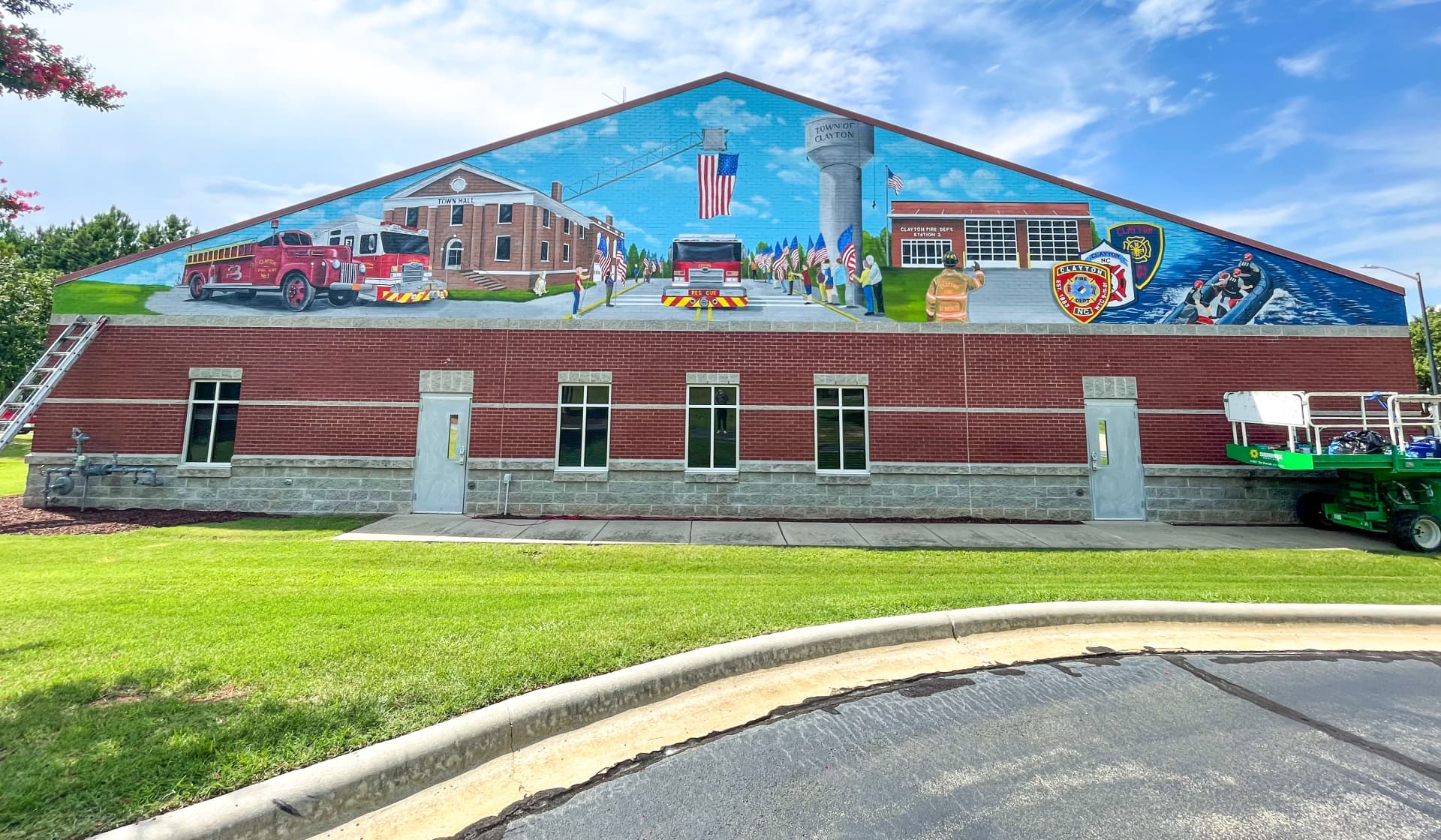 Clayton FD memorial mural