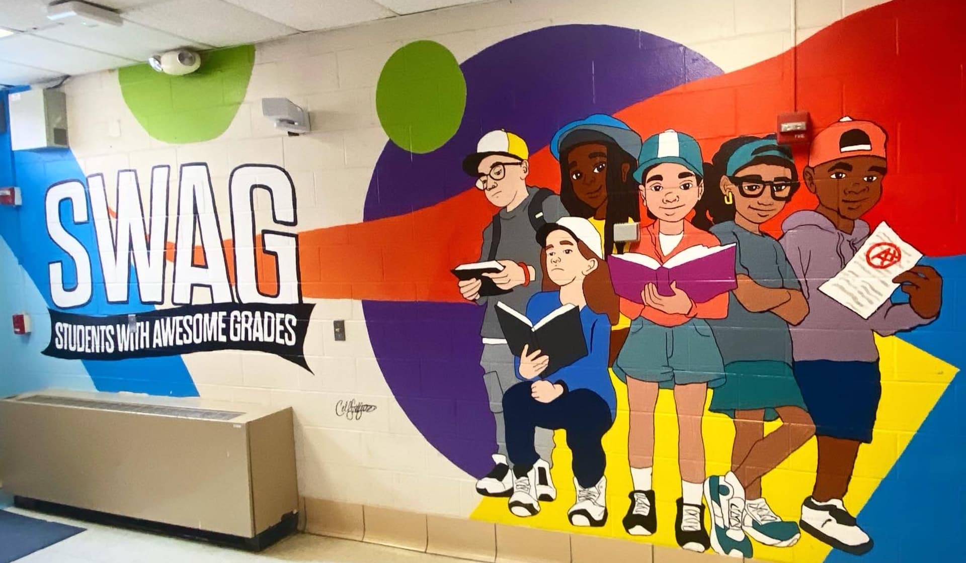 Students With Awesome Grades (S.W.A.G) Mural