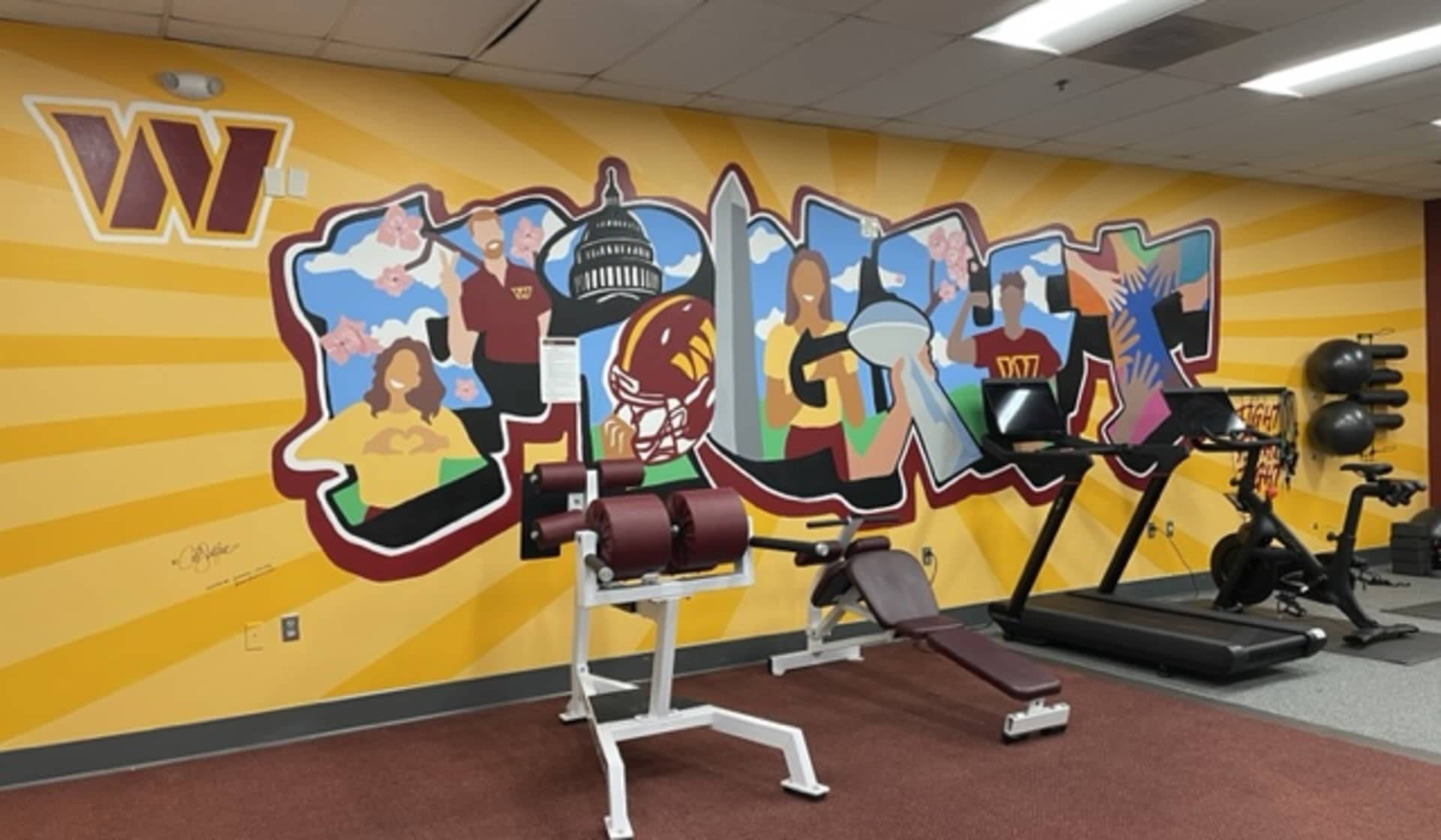 Washington Commanders F.I.G.H.T Mural