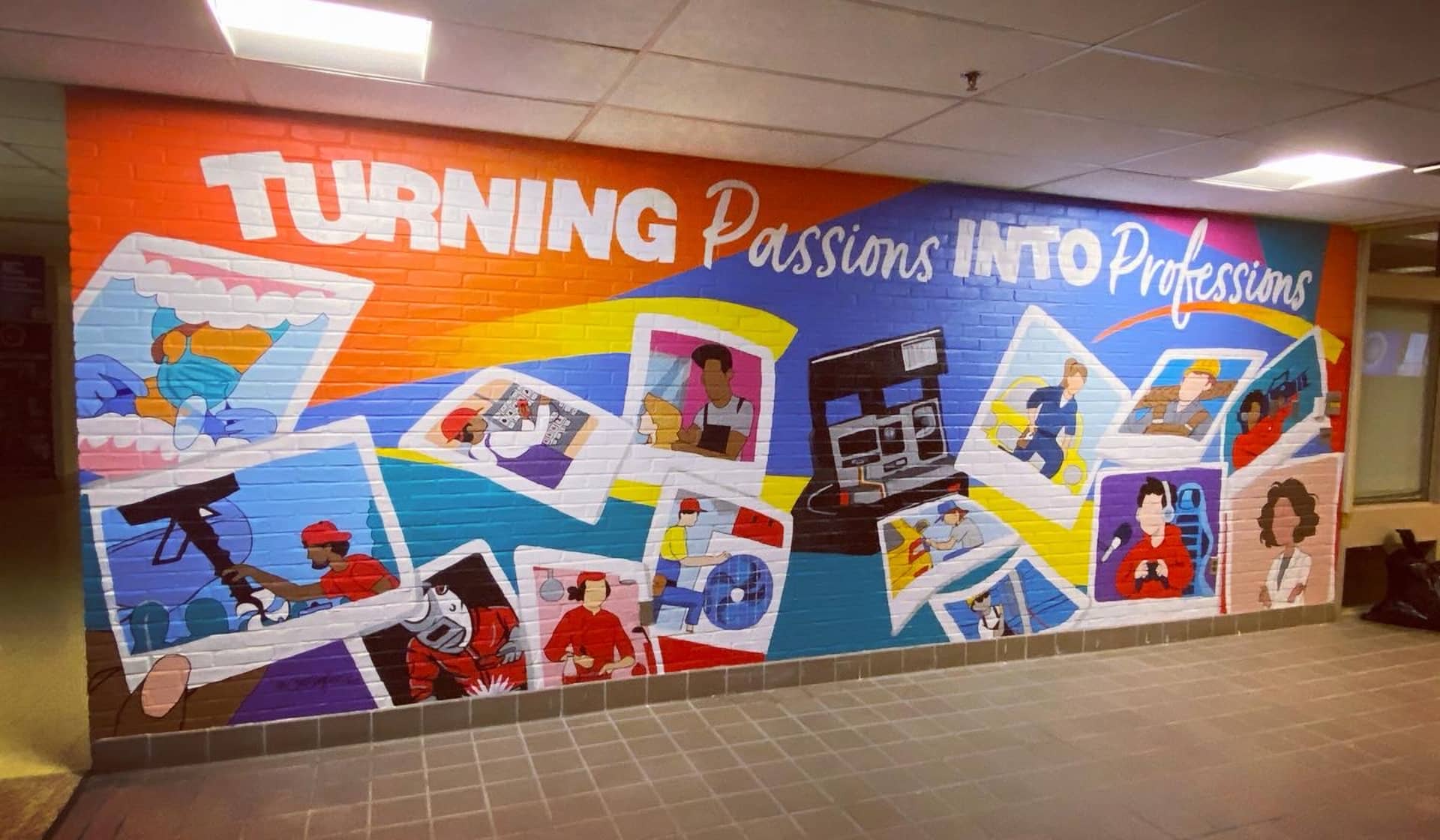 Turning Passions into Professions Mural