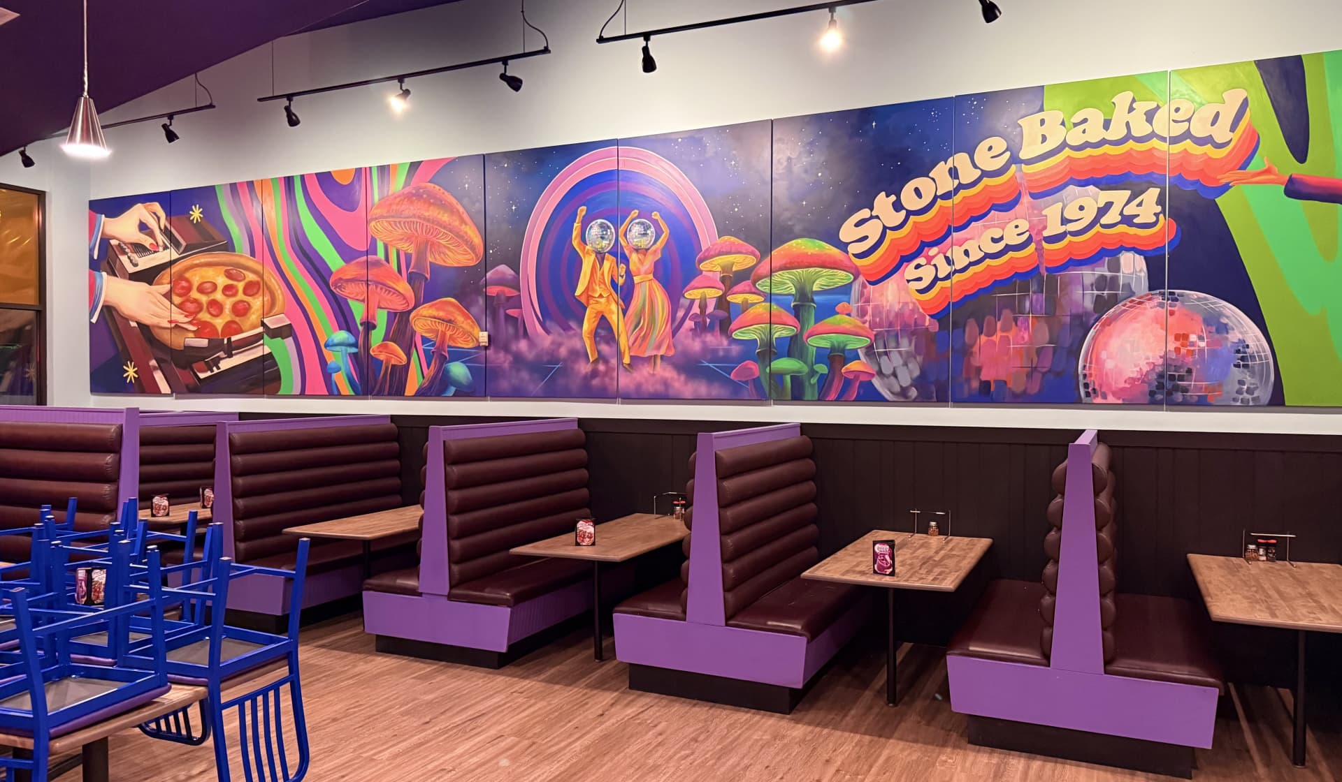 Restaurant Mural Panel Installation