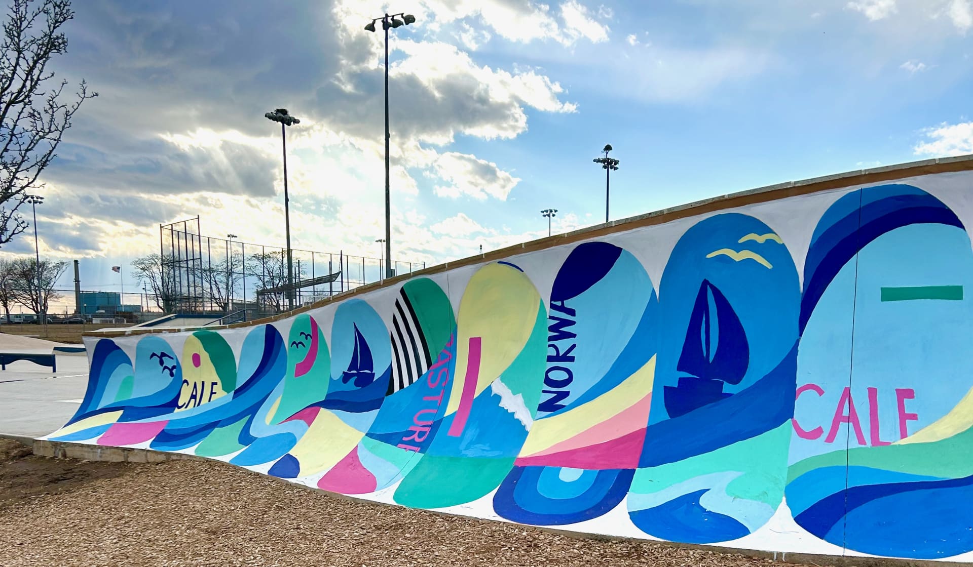 Beach Skatepark mura 